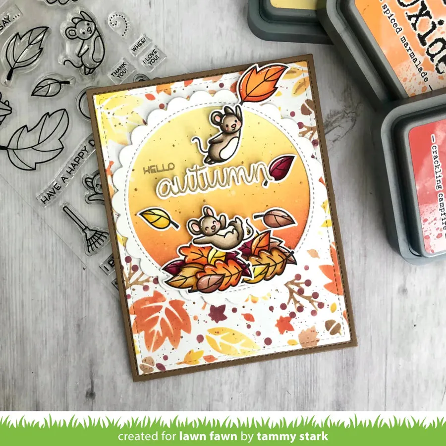 LAWN FAWN: You Autumn Know | Stamp, Coloring Stencil & Die Bundle
