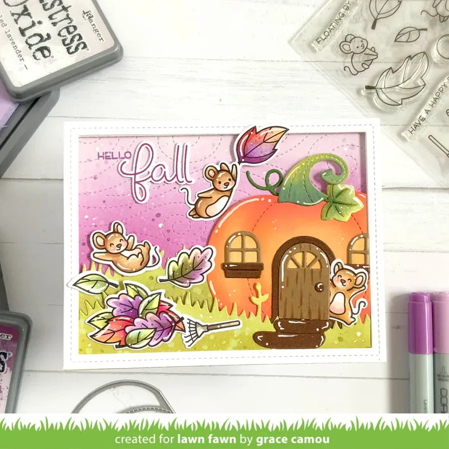 LAWN FAWN: You Autumn Know | Stamp, Coloring Stencil & Die Bundle