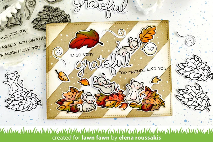 LAWN FAWN: You Autumn Know | Stamp, Coloring Stencil & Die Bundle