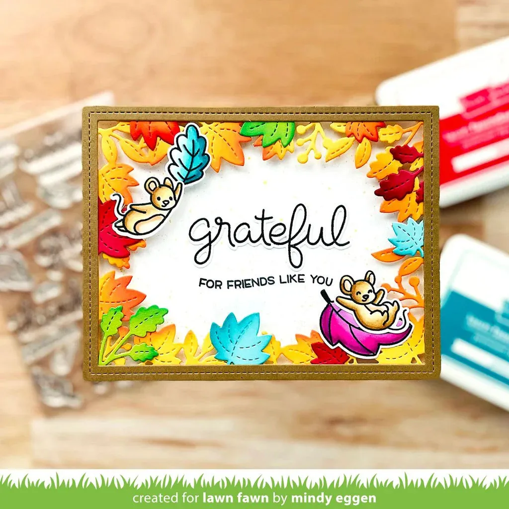 LAWN FAWN: You Autumn Know | Stamp, Coloring Stencil & Die Bundle