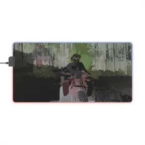 LED Gaming Mouse Pad ... 3-Wheeln' N' Groovin The Mountain Roads ... Central Idaho ... Original Works ...