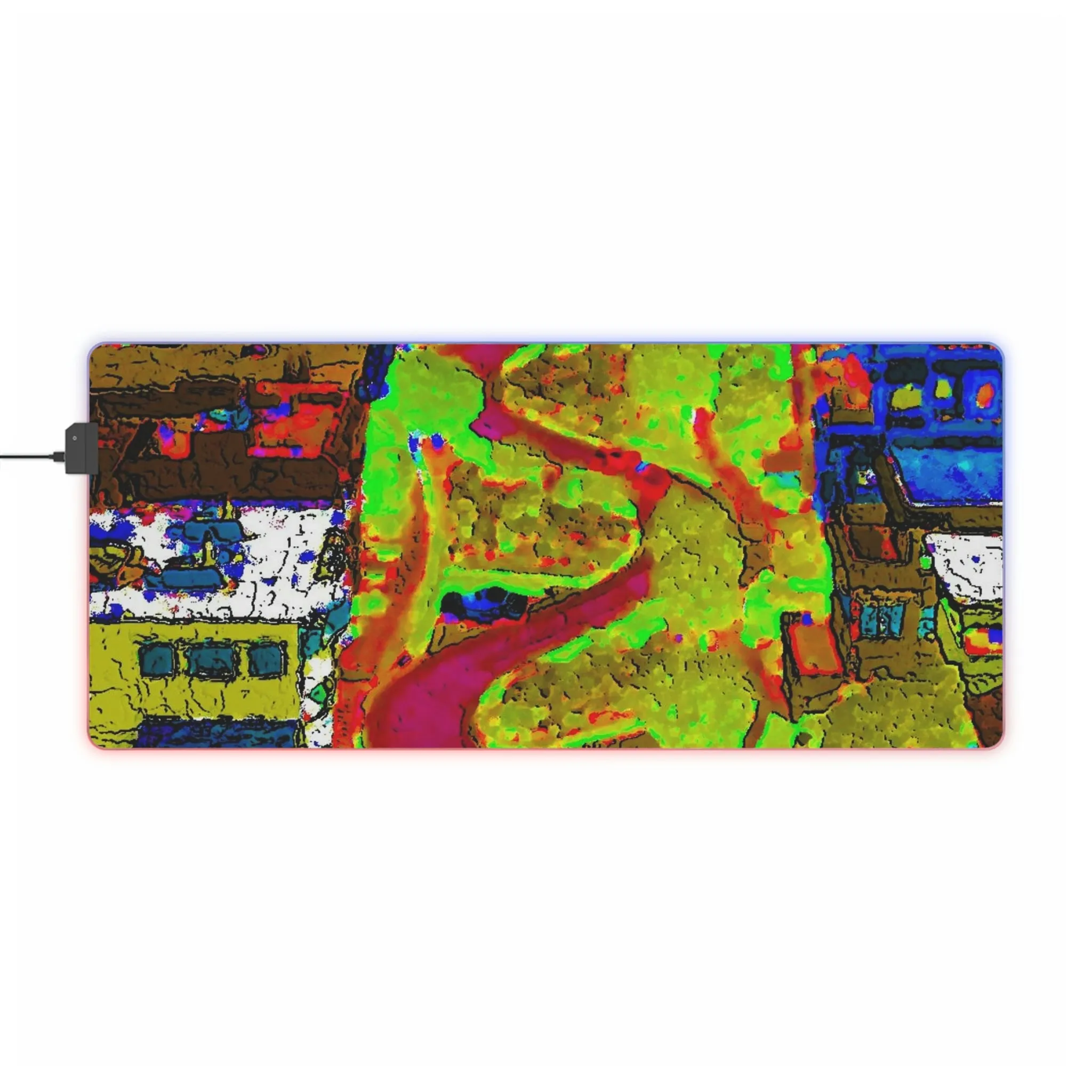 LED Gaming Mouse Pad ... A Crazy Street ... 'Eight Winding Curve-Switchbacks' ... "Lombard Street, San Francisco, CA' ... Family Archives: 1970's ... Original Works ...