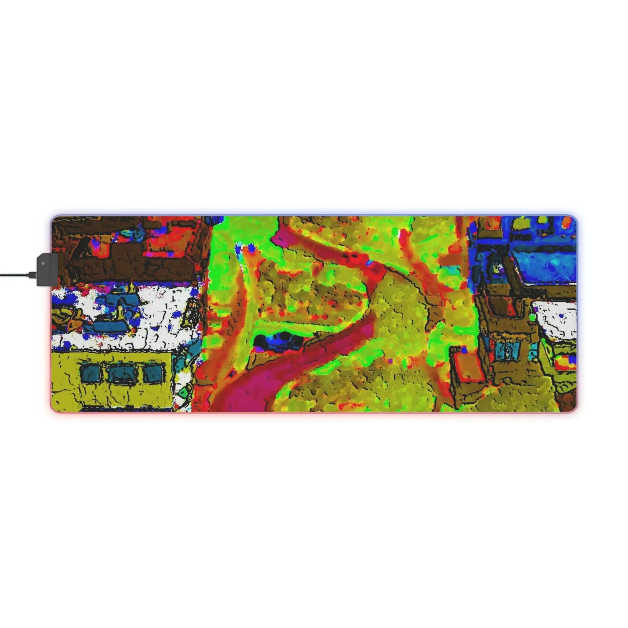 LED Gaming Mouse Pad ... A Crazy Street ... 'Eight Winding Curve-Switchbacks' ... "Lombard Street, San Francisco, CA' ... Family Archives: 1970's ... Original Works ...