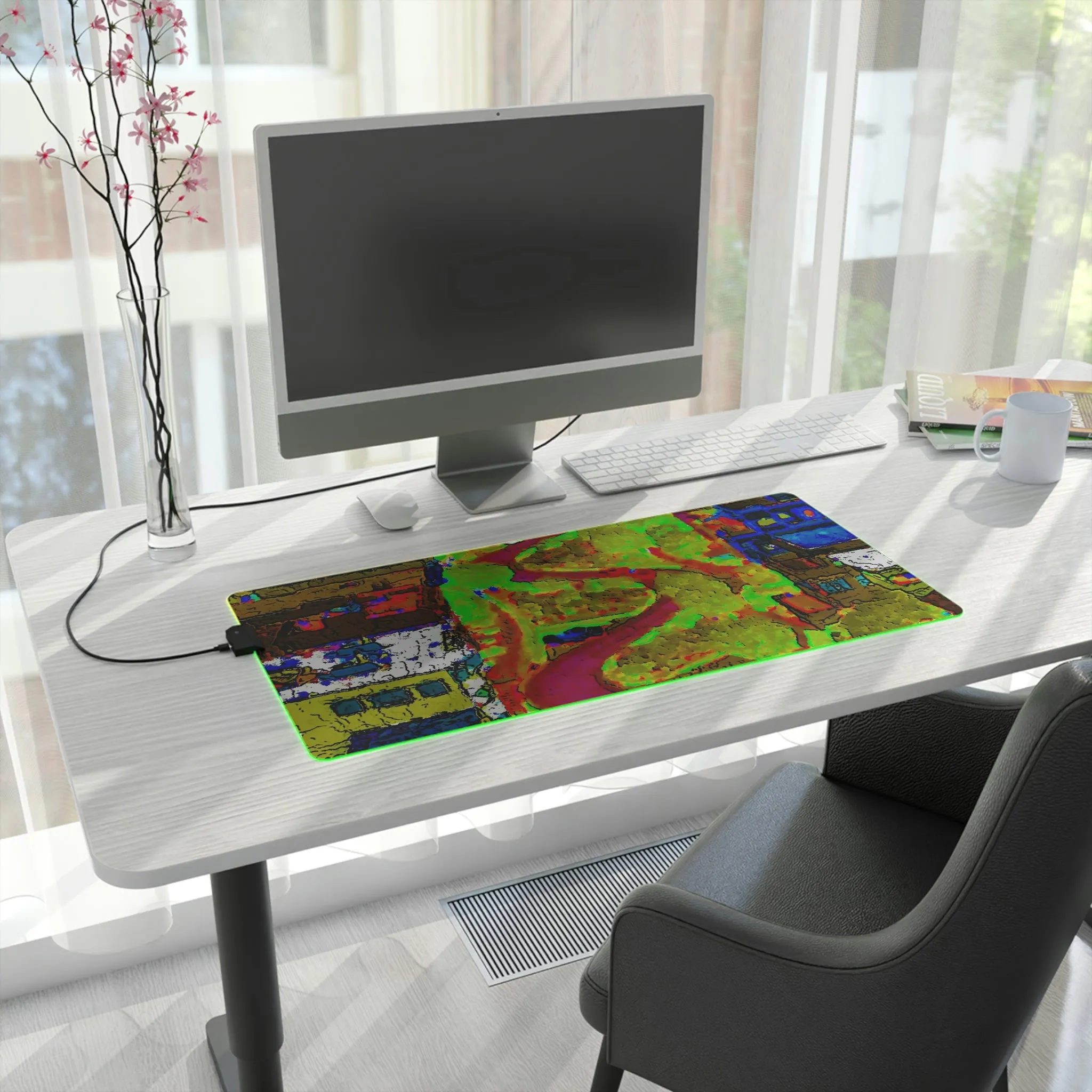 LED Gaming Mouse Pad ... A Crazy Street ... 'Eight Winding Curve-Switchbacks' ... "Lombard Street, San Francisco, CA' ... Family Archives: 1970's ... Original Works ...
