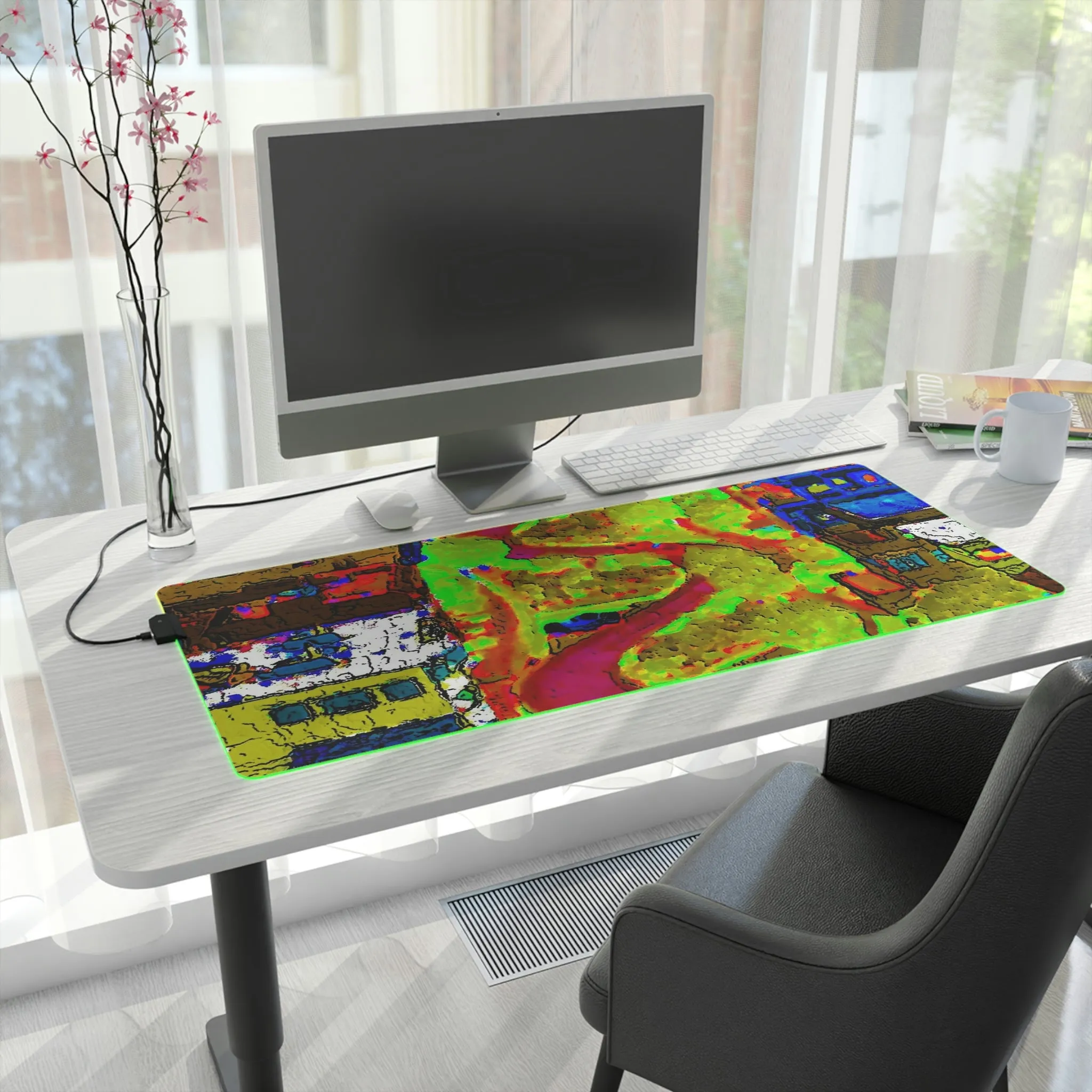 LED Gaming Mouse Pad ... A Crazy Street ... 'Eight Winding Curve-Switchbacks' ... "Lombard Street, San Francisco, CA' ... Family Archives: 1970's ... Original Works ...