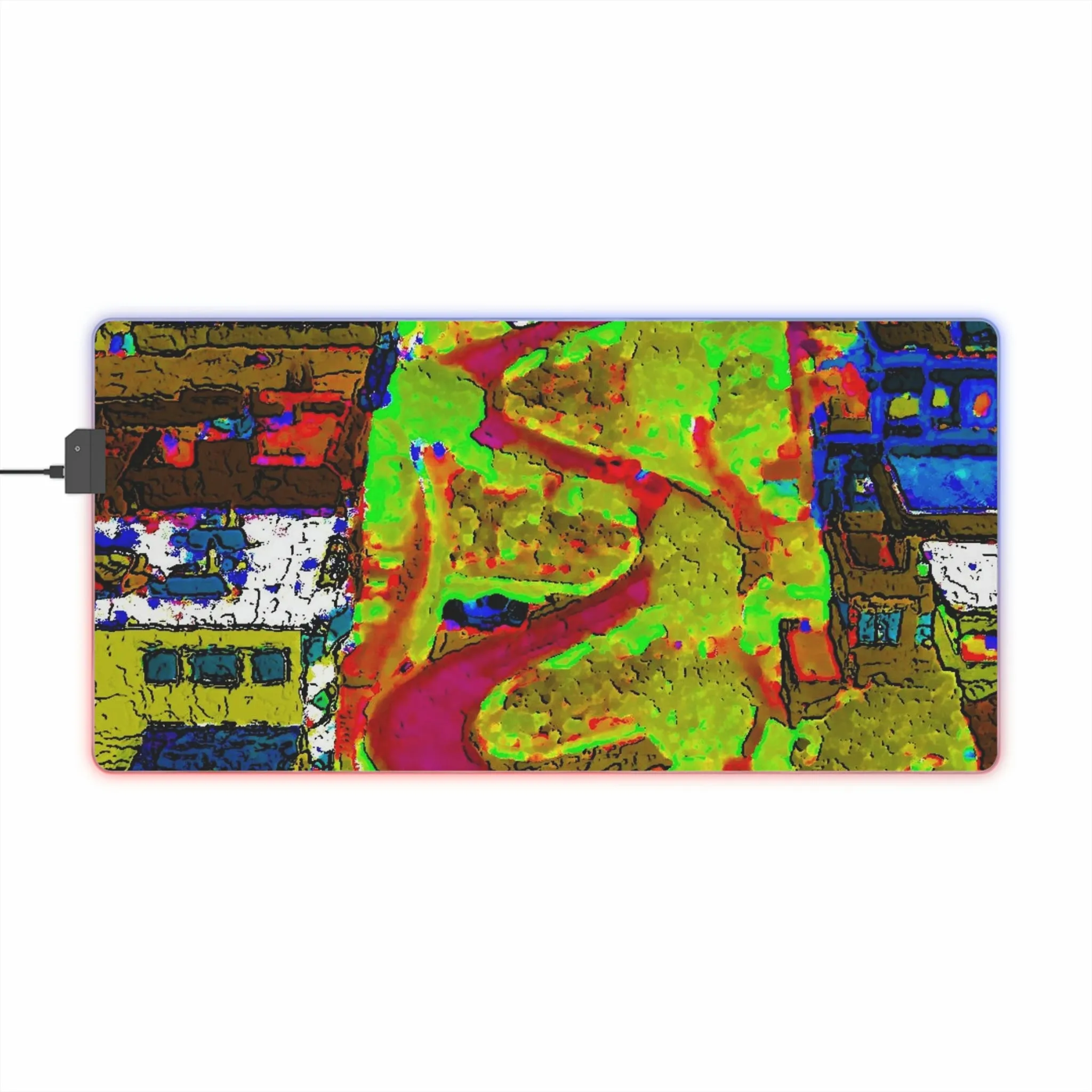 LED Gaming Mouse Pad ... A Crazy Street ... 'Eight Winding Curve-Switchbacks' ... "Lombard Street, San Francisco, CA' ... Family Archives: 1970's ... Original Works ...