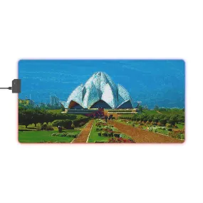 LED Gaming Mouse Pad ... 'Bahai'i House-Of-Worship' ... "Lotus Temple: Delhi, India, 2008" ... Original Works ...
