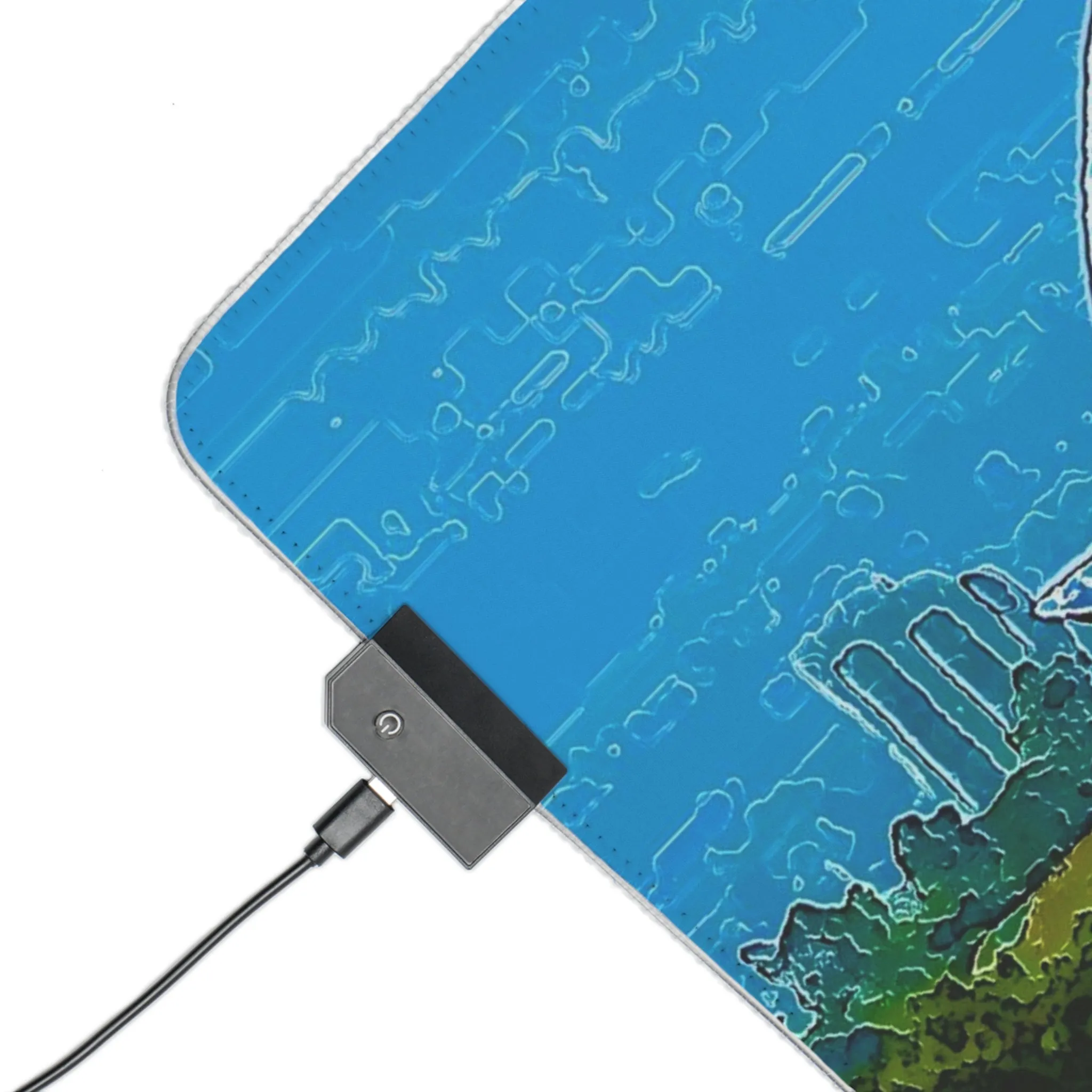 LED Gaming Mouse Pad ... 'Bahai'i House-Of-Worship' ... "Lotus Temple: Delhi, India, 2008" ... Original Works ...