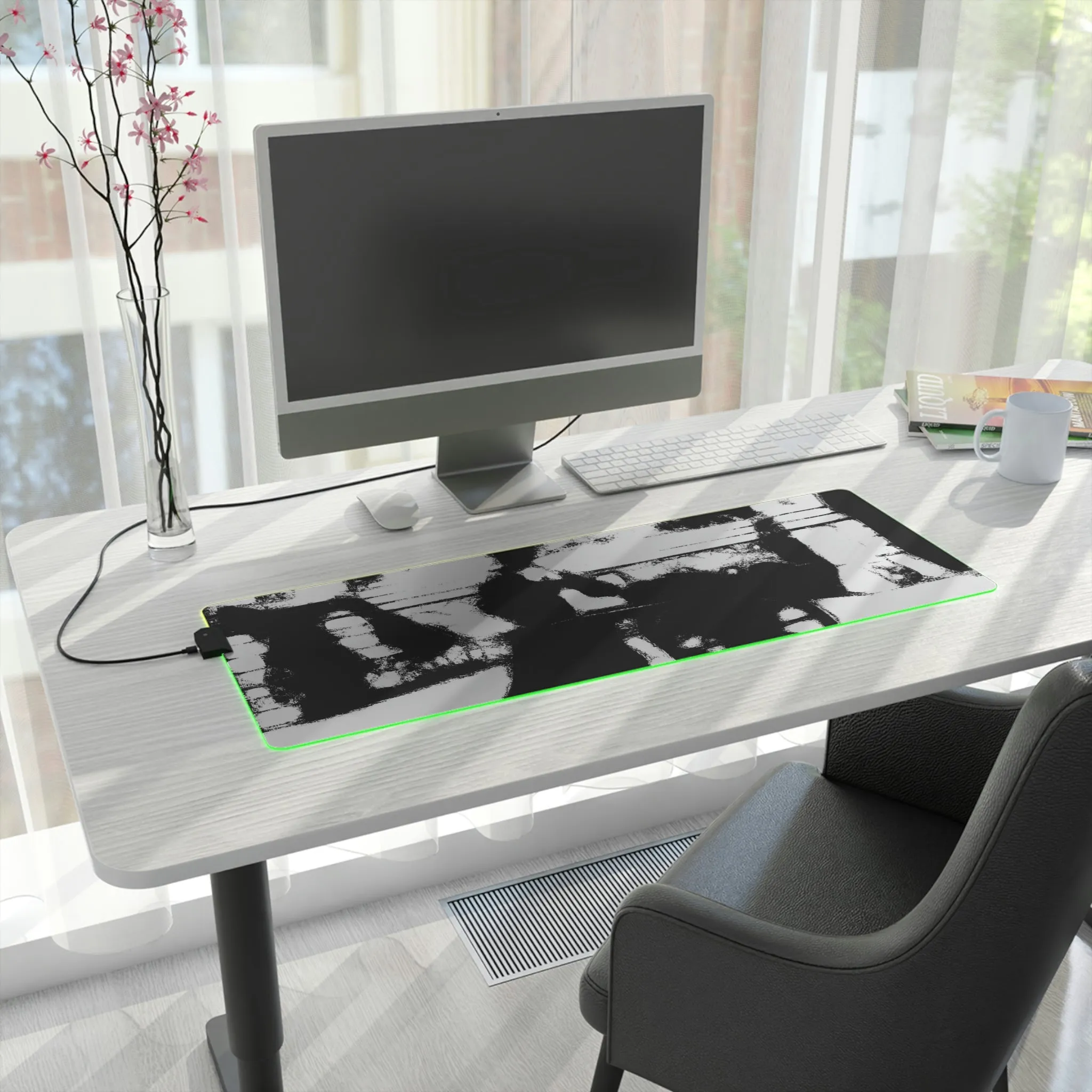 LED Gaming Mouse Pad ... Dublin's "Molly Malone Along Grafton Street" ... Cryin' Cockels & Muscles Alive-Alive-Oh ... Circa 2003 ... Original Works ...