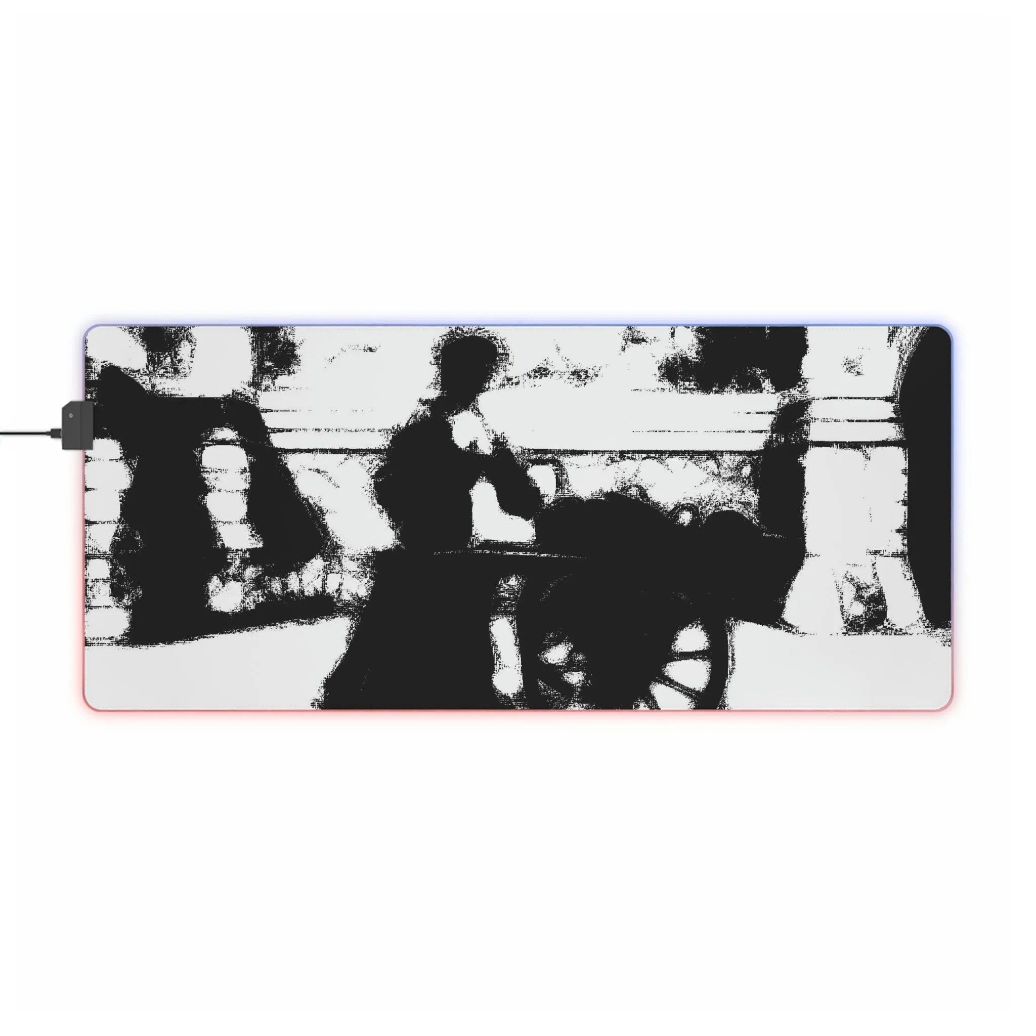 LED Gaming Mouse Pad ... Dublin's "Molly Malone Along Grafton Street" ... Cryin' Cockels & Muscles Alive-Alive-Oh ... Circa 2003 ... Original Works ...