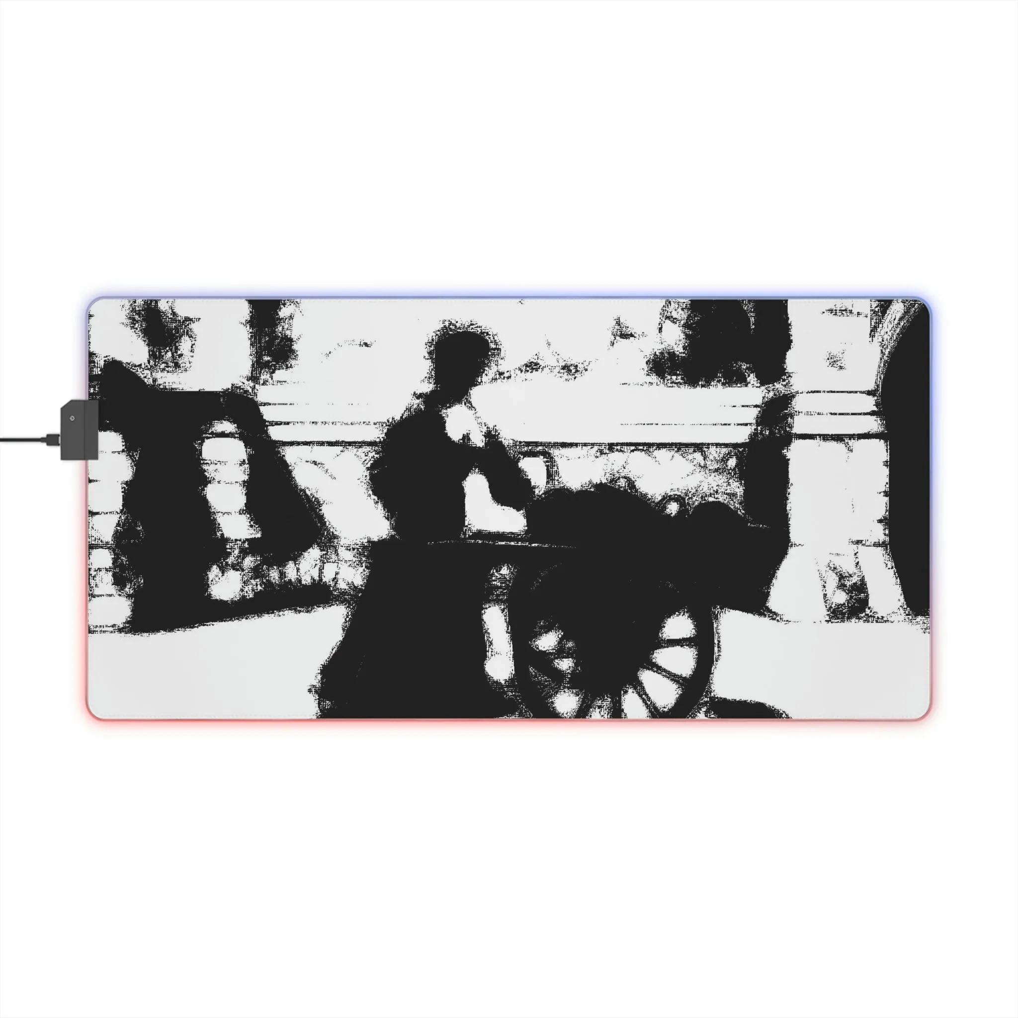LED Gaming Mouse Pad ... Dublin's "Molly Malone Along Grafton Street" ... Cryin' Cockels & Muscles Alive-Alive-Oh ... Circa 2003 ... Original Works ...