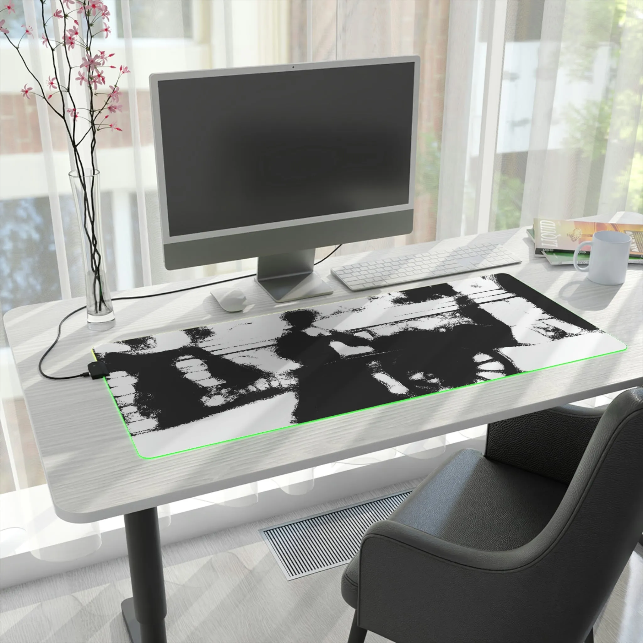 LED Gaming Mouse Pad ... Dublin's "Molly Malone Along Grafton Street" ... Cryin' Cockels & Muscles Alive-Alive-Oh ... Circa 2003 ... Original Works ...