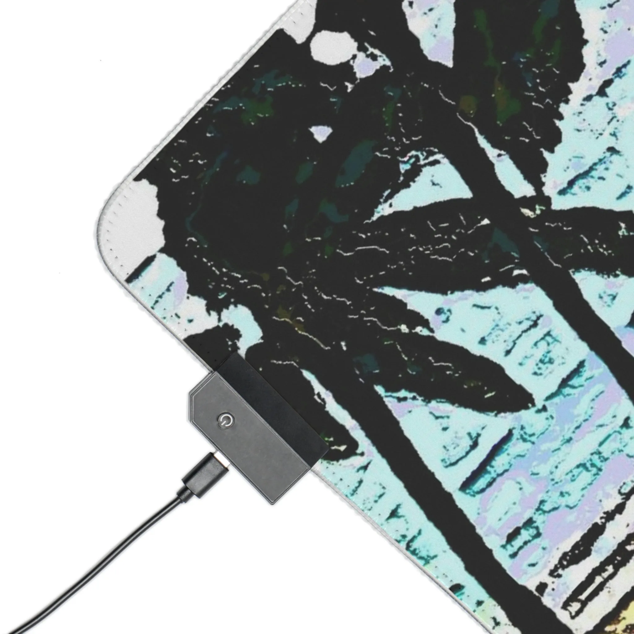 LED Gaming Mouse Pad ... "A Beautiful Beach Amongst The Palms" ... The Outrigger Waikiki, Honolulu, Oahu ... Original Works ...
