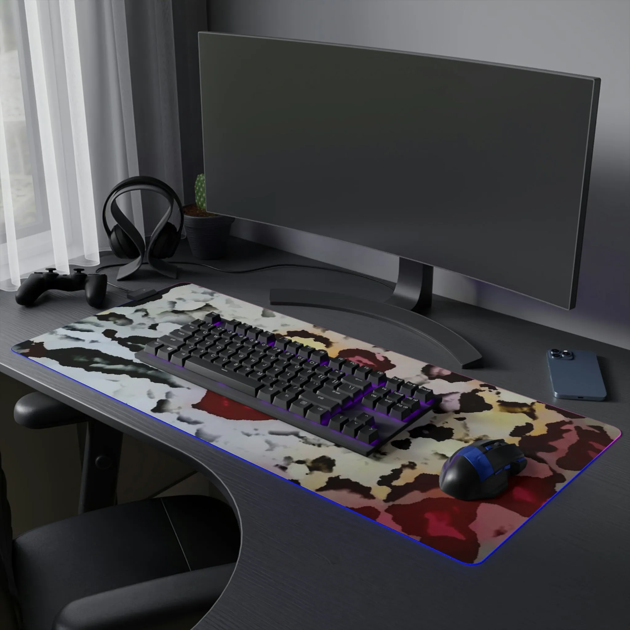 LED Gaming Mouse Pad ... "A Friendly Flower" ... Pointsettia 'Pointing' ... Original Works ... (Supplied Photograph) ...
