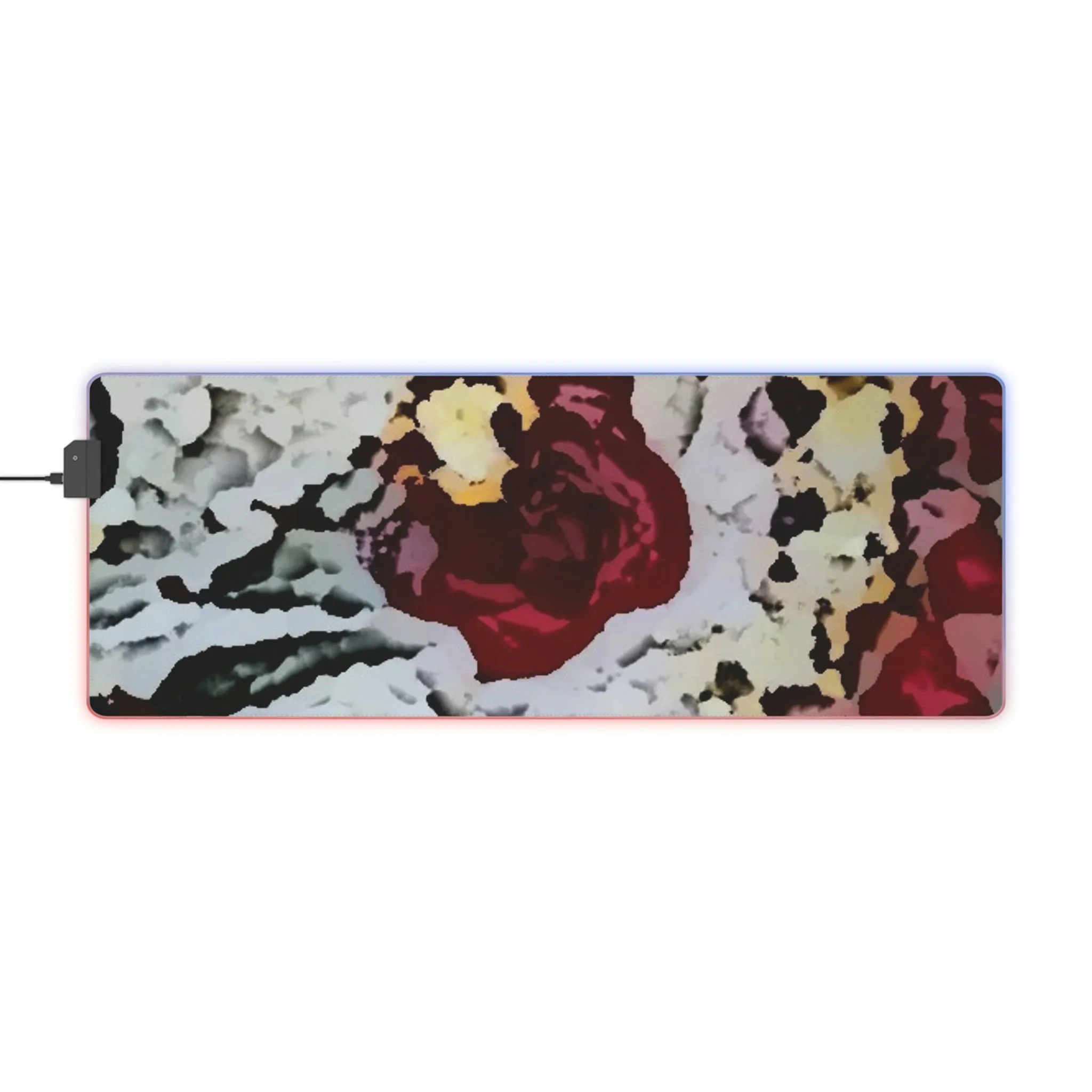 LED Gaming Mouse Pad ... "A Friendly Flower" ... Pointsettia 'Pointing' ... Original Works ... (Supplied Photograph) ...