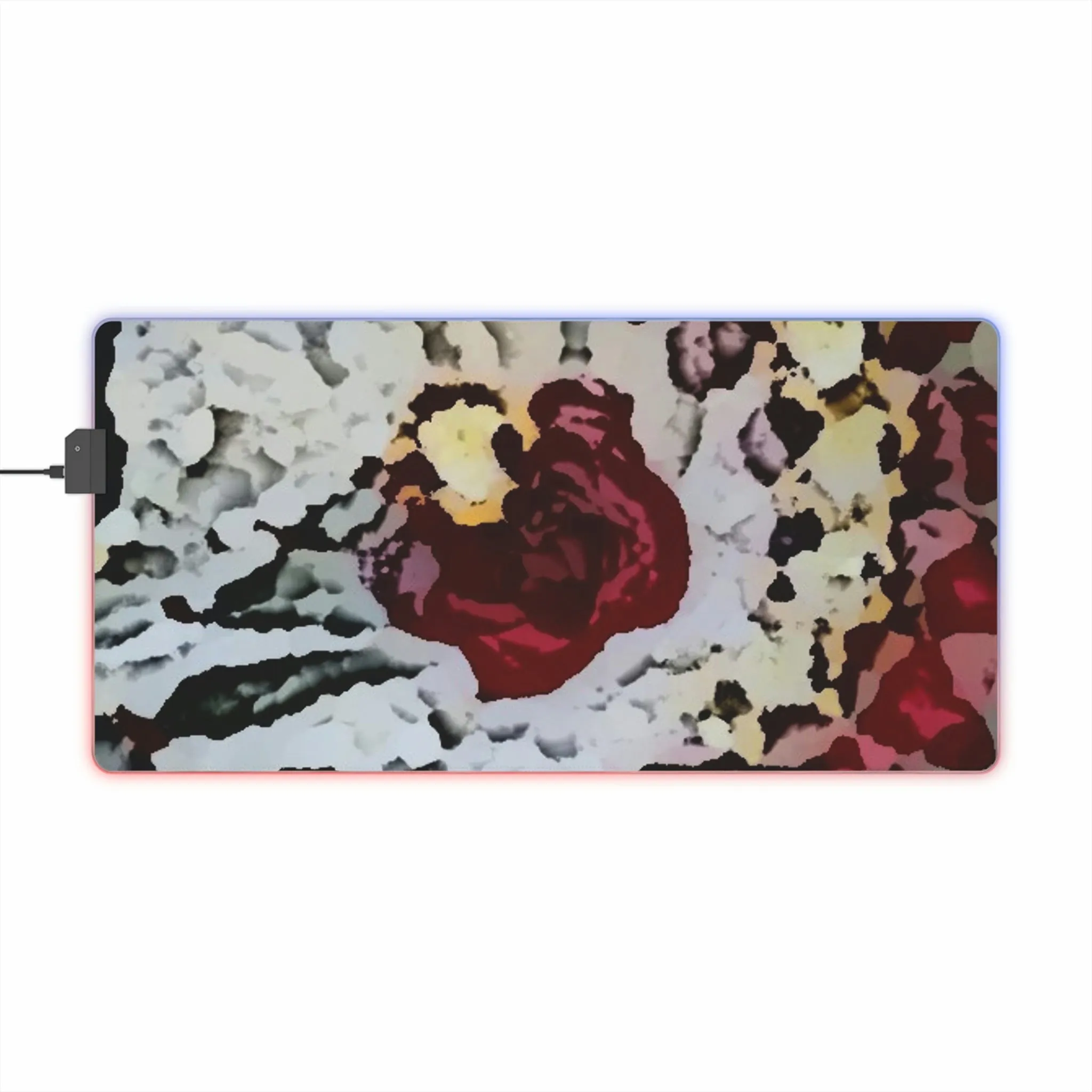 LED Gaming Mouse Pad ... "A Friendly Flower" ... Pointsettia 'Pointing' ... Original Works ... (Supplied Photograph) ...