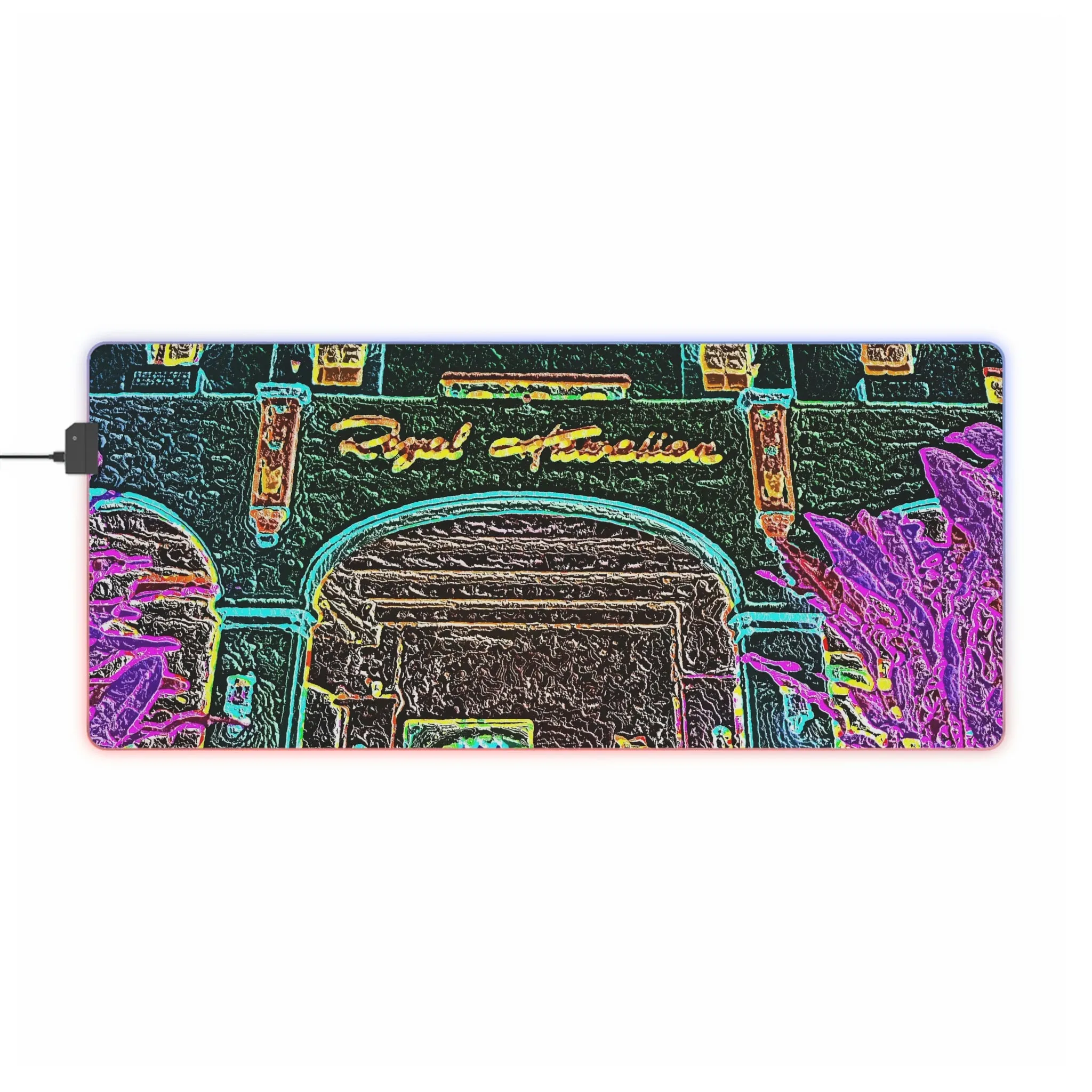 LED Gaming Mouse Pad ... "La Grande Entree" At: 'The Pink Palace' ... The Royal Hawai'ian ... Honolulu, HI ... '27Oct2014' ... Original Works ...