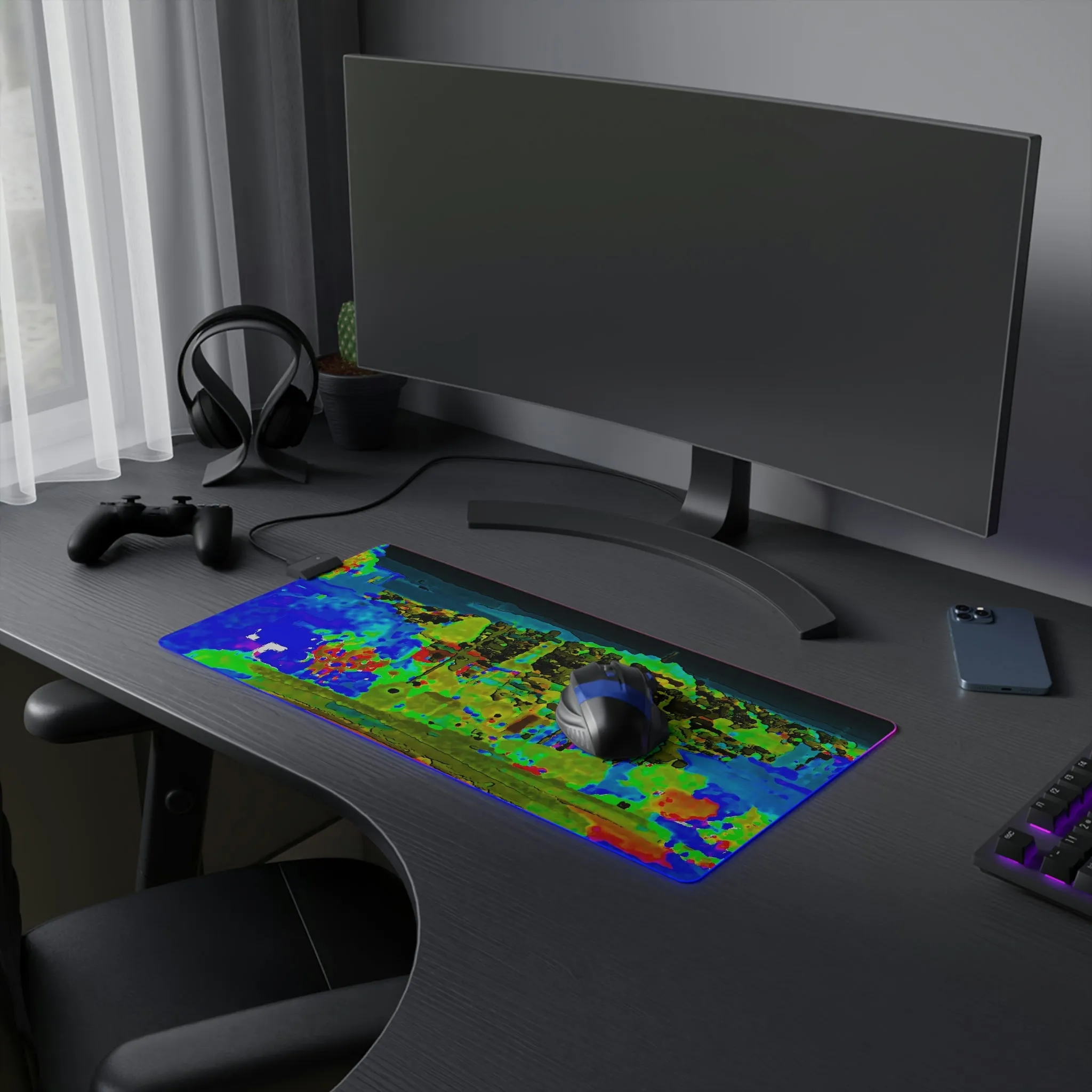 LED Gaming Mouse Pad ... "Lombard Street San Francisco, CA, USA" ... Family Archives 1970's ... Original Works ...