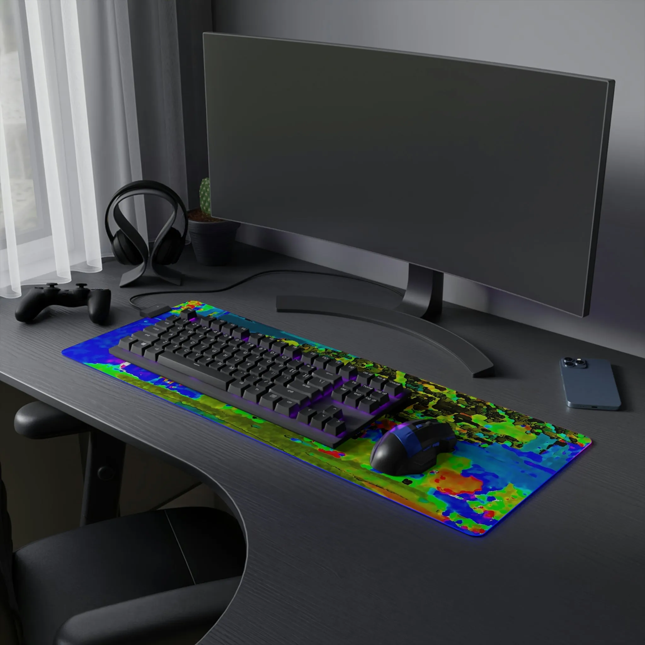 LED Gaming Mouse Pad ... "Lombard Street San Francisco, CA, USA" ... Family Archives 1970's ... Original Works ...