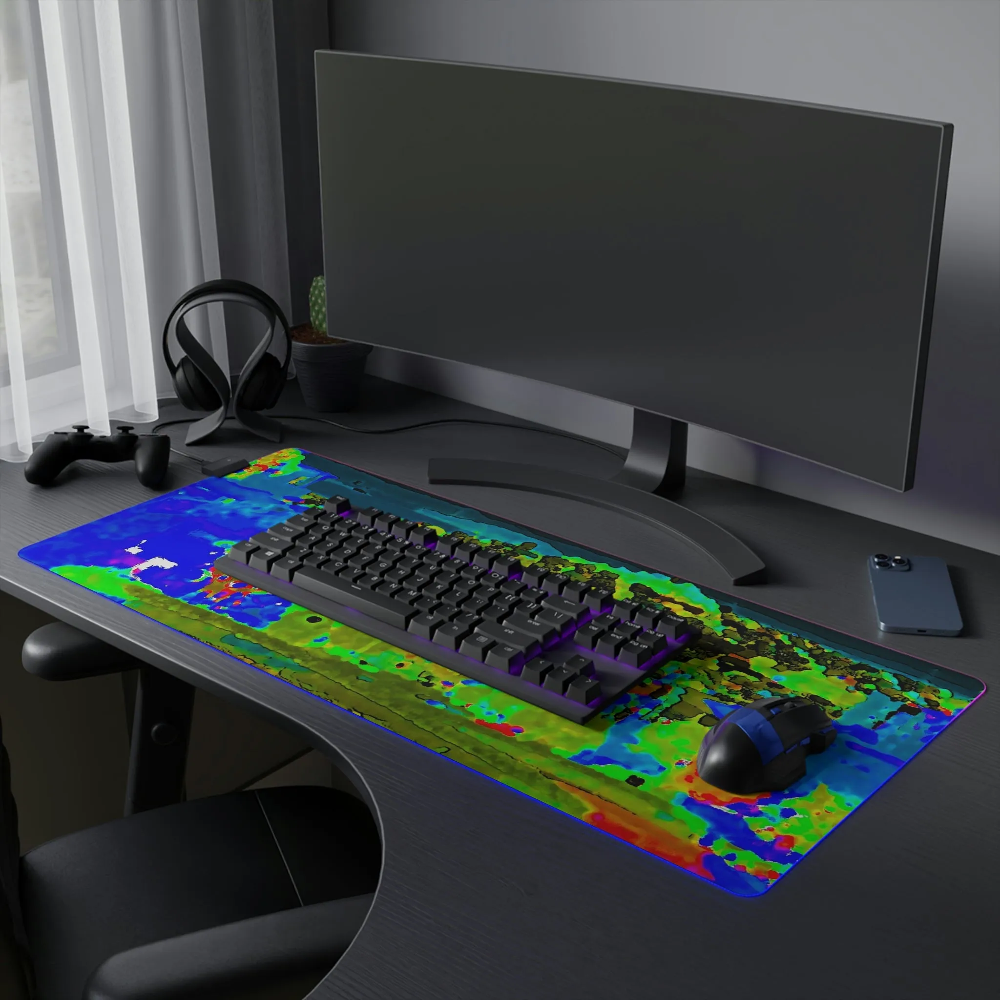 LED Gaming Mouse Pad ... "Lombard Street San Francisco, CA, USA" ... Family Archives 1970's ... Original Works ...