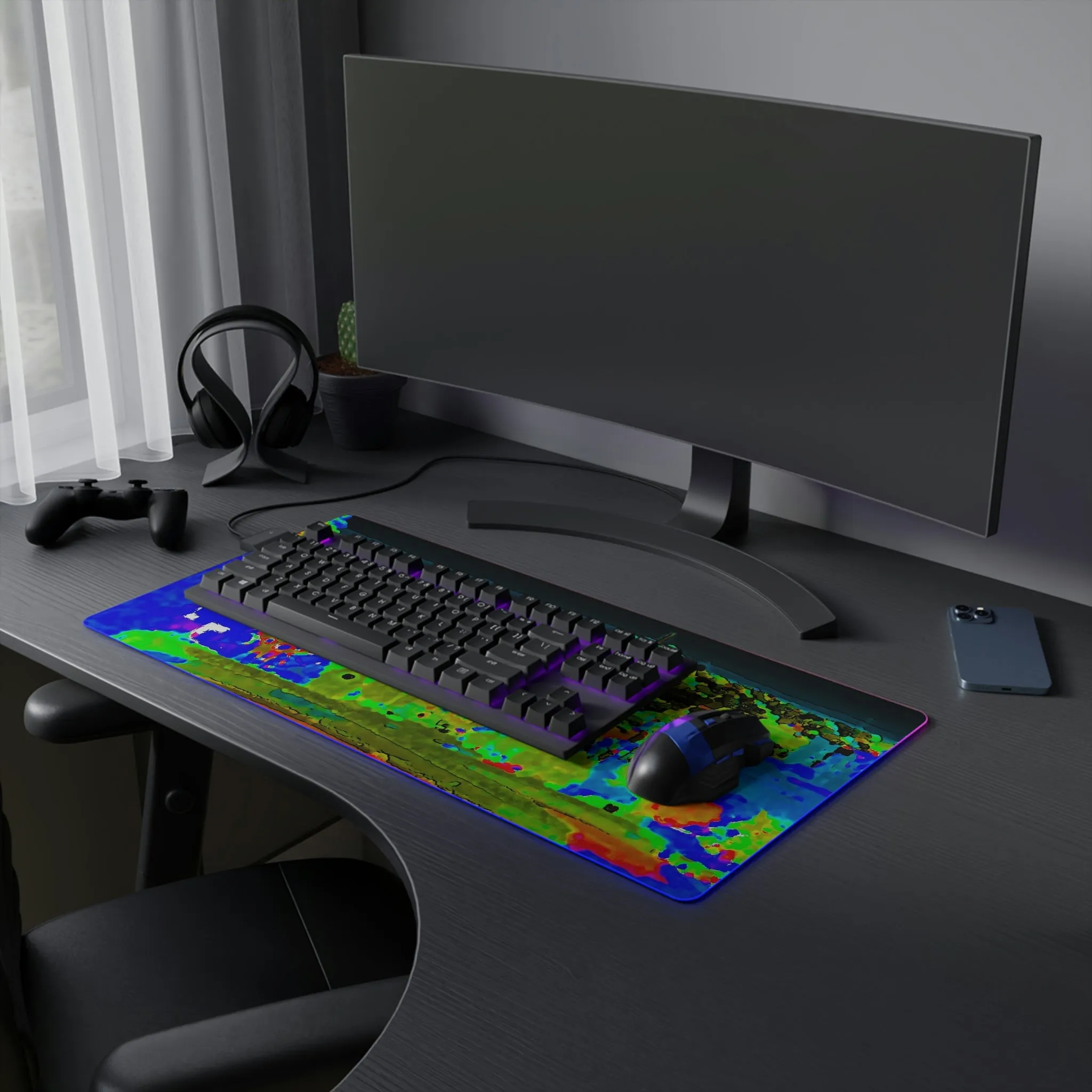 LED Gaming Mouse Pad ... "Lombard Street San Francisco, CA, USA" ... Family Archives 1970's ... Original Works ...