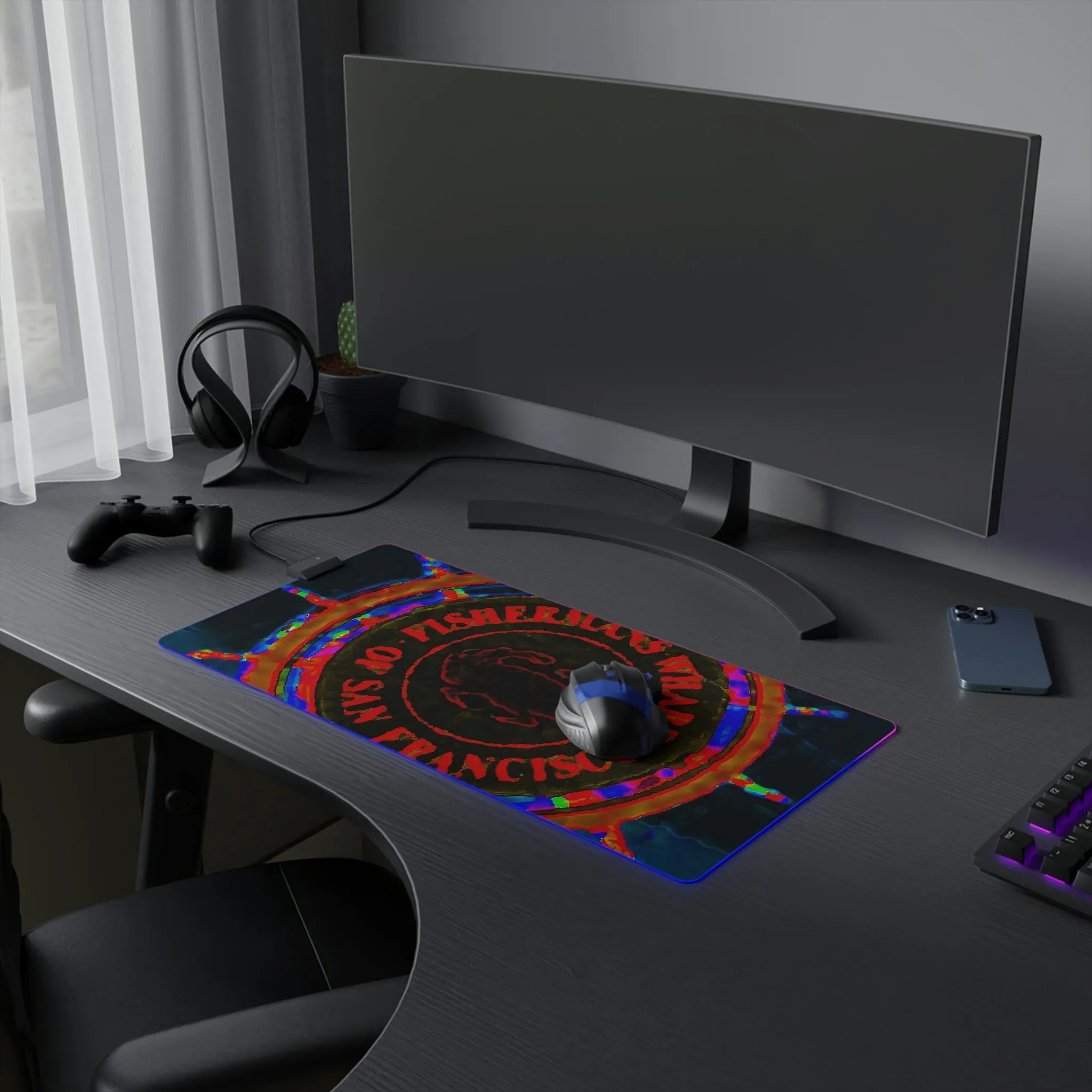 LED Gaming Mouse Pad ...  "No.9 Fishermen's Grotto - Fishermen's Wharf, SF, California" ... Family Archives: 1970's ... Original Works ...