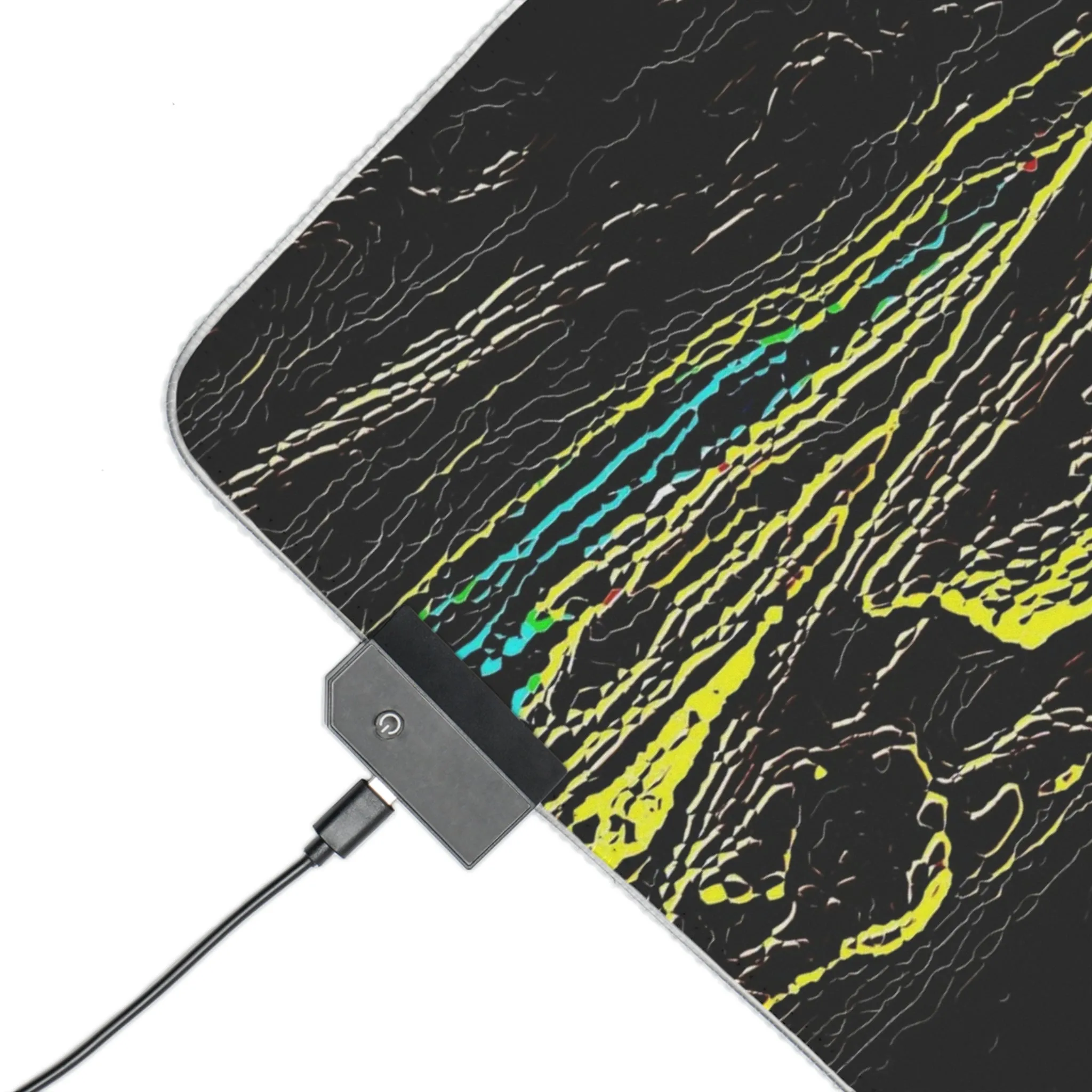 LED Gaming Mouse Pad ... "Snow Vehicle In Snow Storm At-Rest" ... Circa 12Mar23 ... Central Idaho ... 18-Hours Rendering Time: Original Works ...