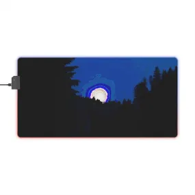 LED Gaming Mouse Pad ... "The Road Home" ...' Over The River & Through The Woods To? ...' ... Moonscape Near Elk City, Idaho ... Original Works ... 5Jan23 ...