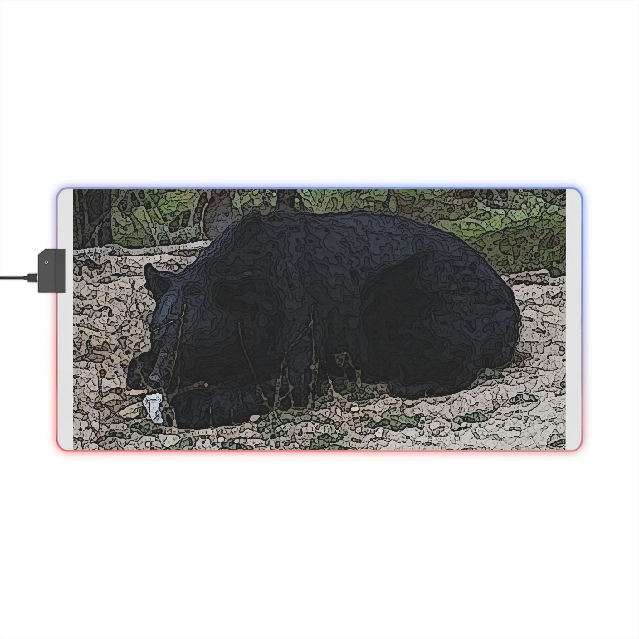 LED Gaming Mouse Pad ... "With A Little 'Lite' .." ... You're Game ... The Bear's Game ... "Everyone Is Game" ...