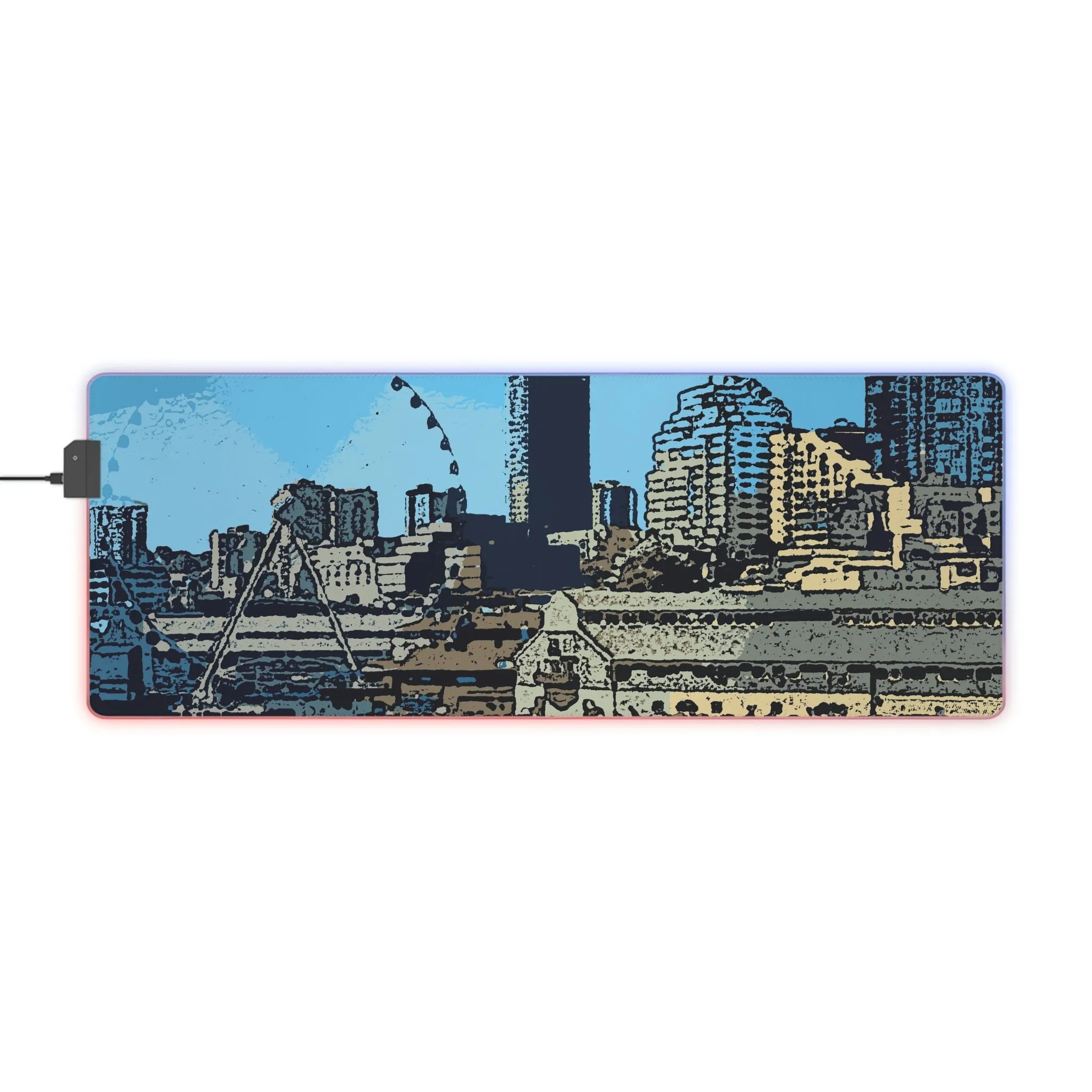 LED Gaming Mouse Pad ... That Classic Wheel ... 'Seattle's Wheel' ... & Old Classic Waterside Vendors ...  'Family Archives' ... Original Works ...