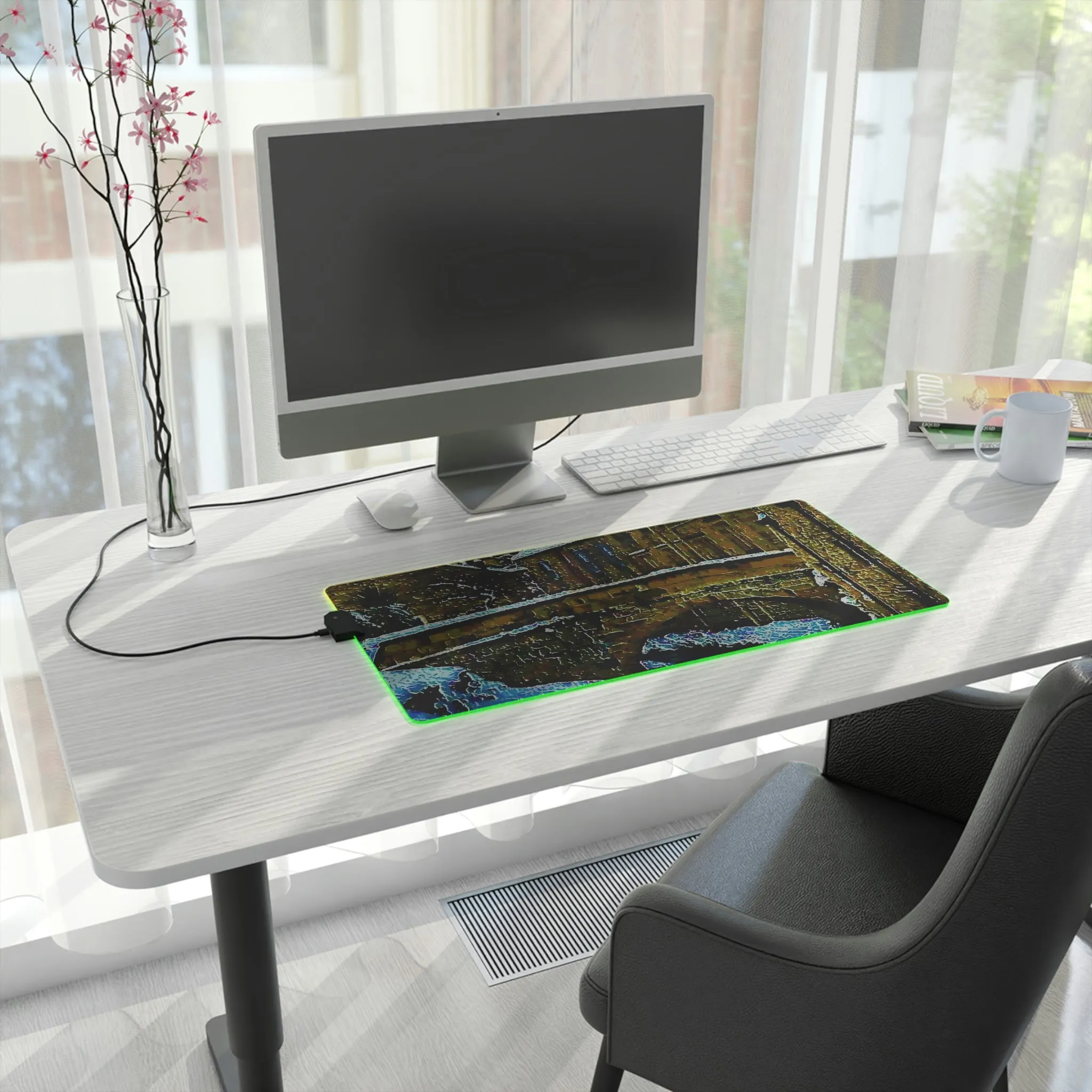 LED Gaming Mouse Pad ... Walikng The Streets & Alleys ... 'Strolling The Canals ... '  ... Original Works  ...