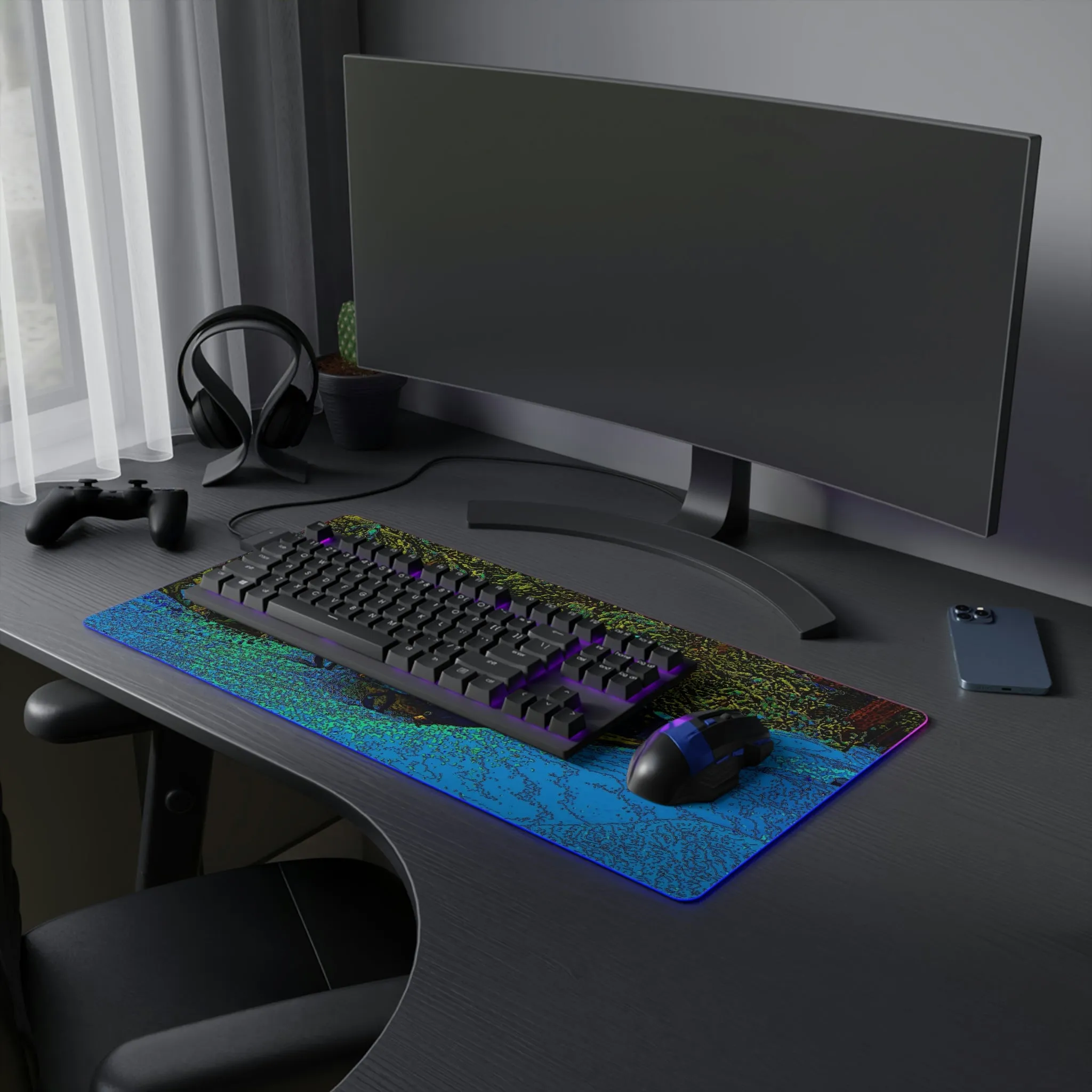 LED Gaming Mouse Pad ... Yep ... "Another Day ... Riding Through The Wilderness ... " ... February 2023 ... Original Works ...