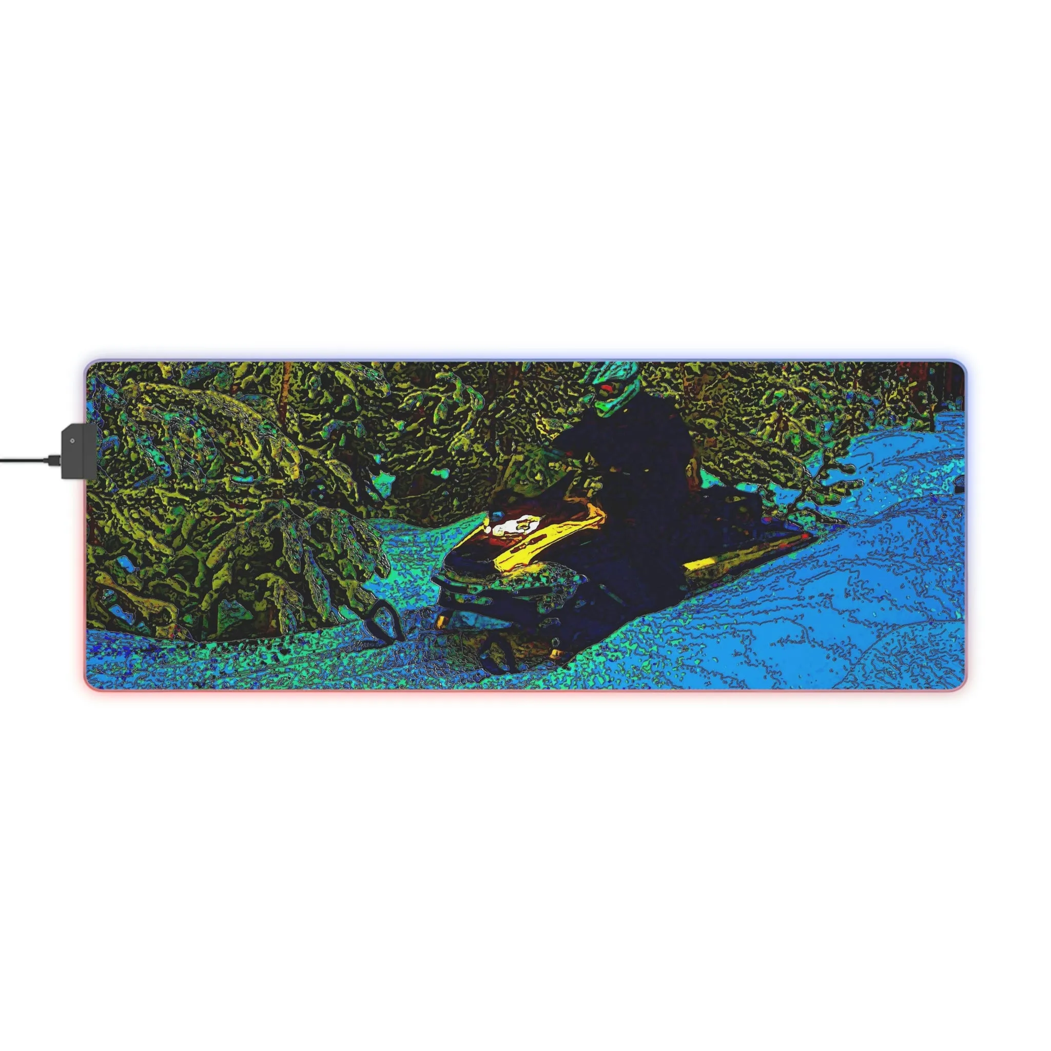 LED Gaming Mouse Pad ... Yep ... "Another Day ... Riding Through The Wilderness ... " ... February 2023 ... Original Works ...
