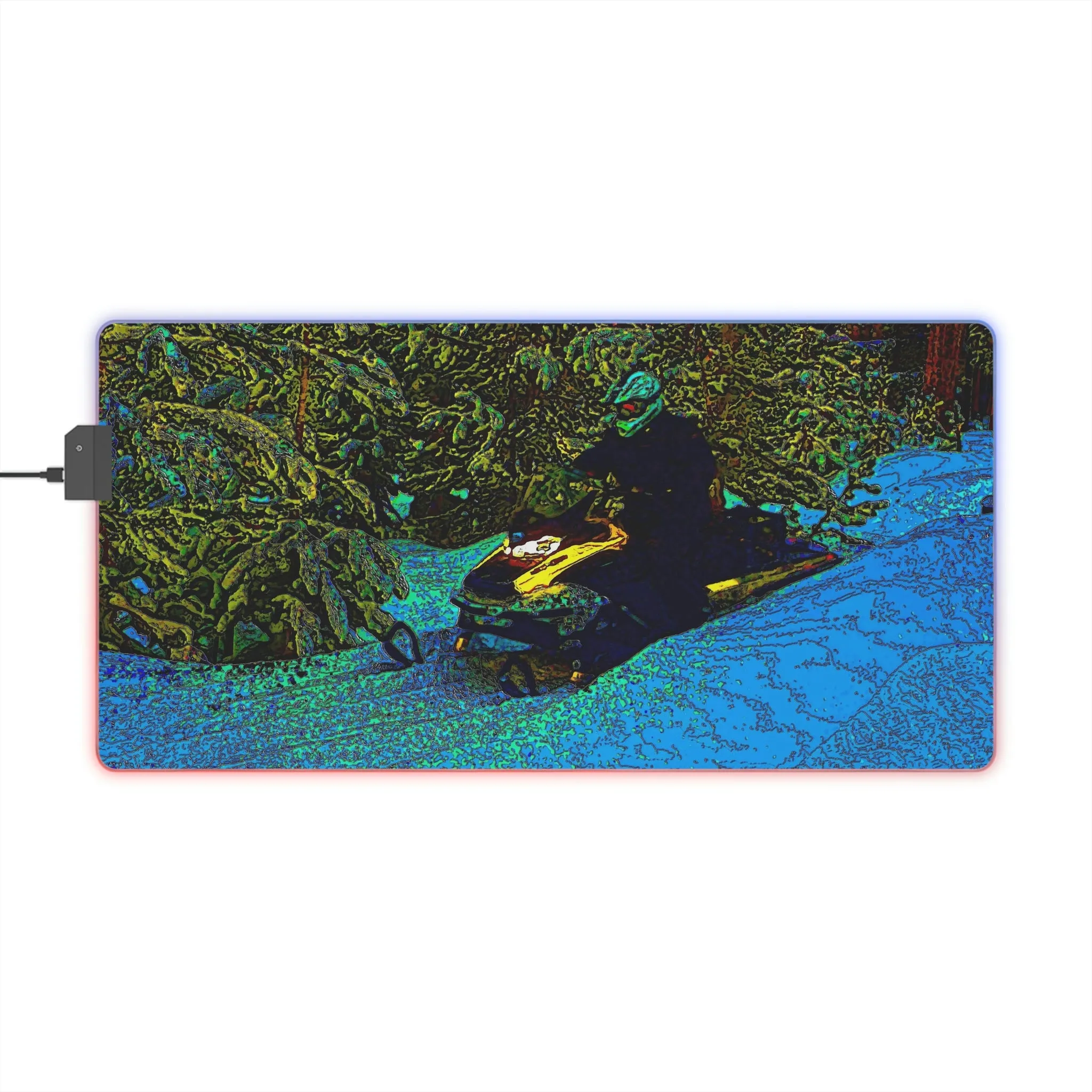 LED Gaming Mouse Pad ... Yep ... "Another Day ... Riding Through The Wilderness ... " ... February 2023 ... Original Works ...