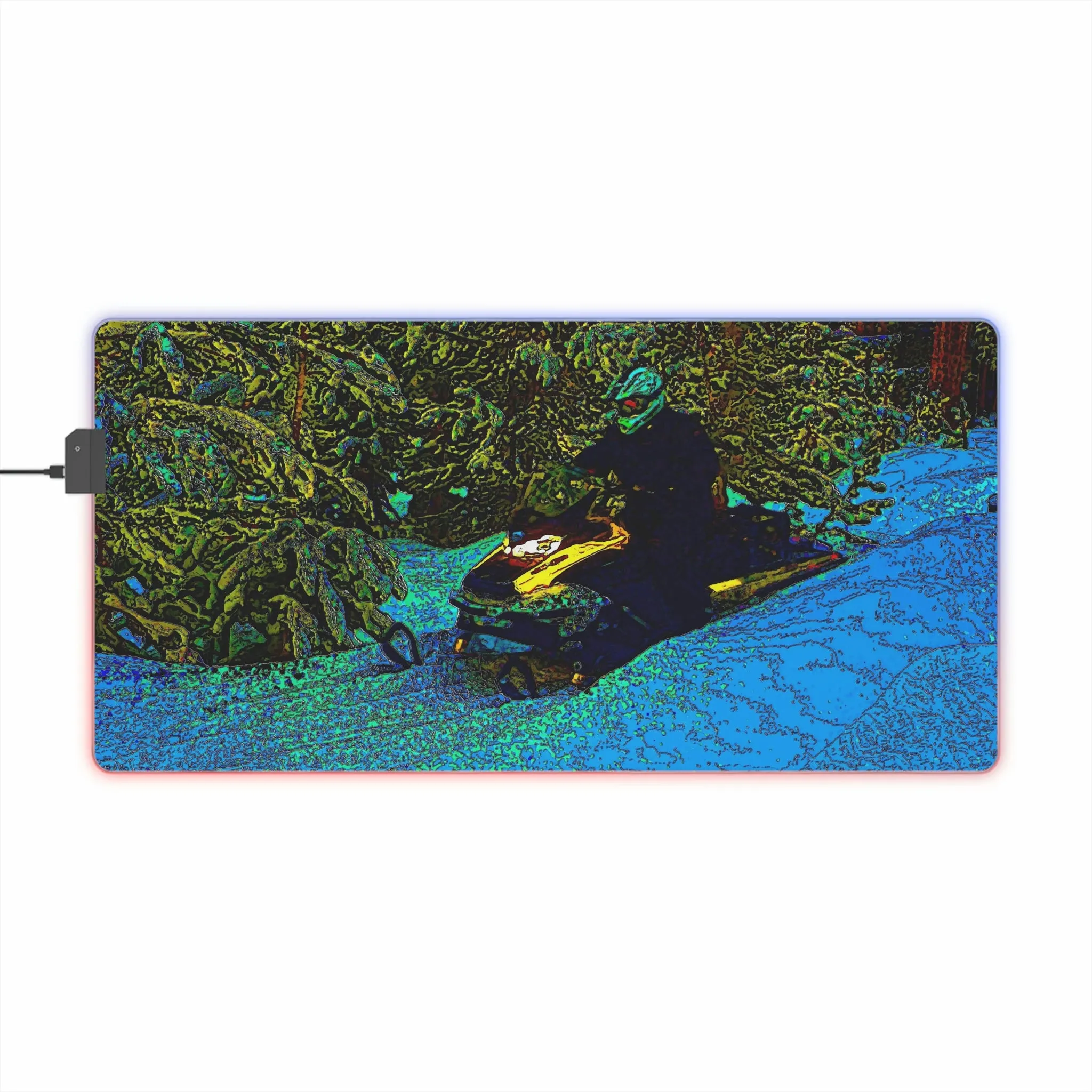 LED Gaming Mouse Pad ... Yep ... "Another Day ... Riding Through The Wilderness ... " ... February 2023 ... Original Works ...