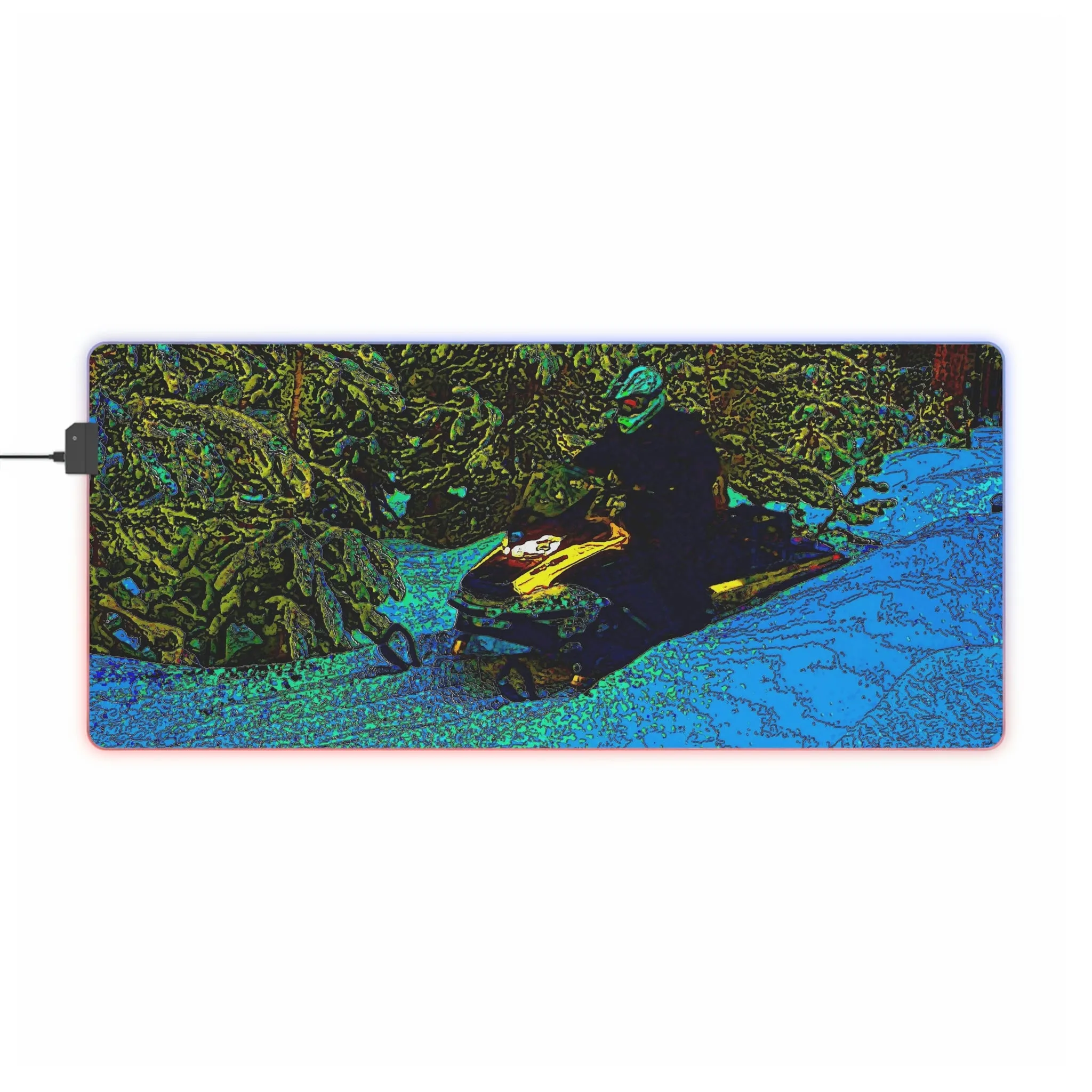 LED Gaming Mouse Pad ... Yep ... "Another Day ... Riding Through The Wilderness ... " ... February 2023 ... Original Works ...