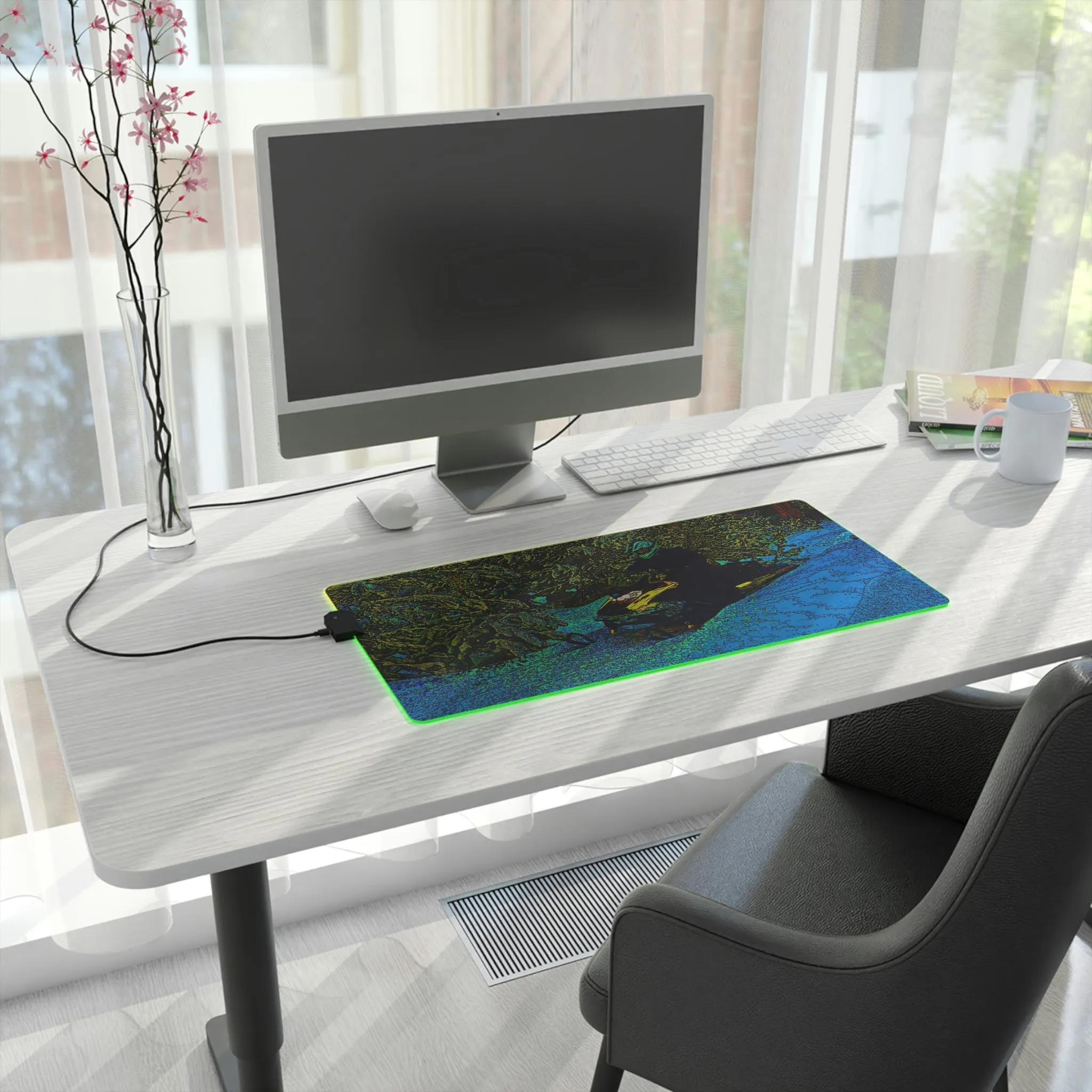 LED Gaming Mouse Pad ... Yep ... "Another Day ... Riding Through The Wilderness ... " ... February 2023 ... Original Works ...