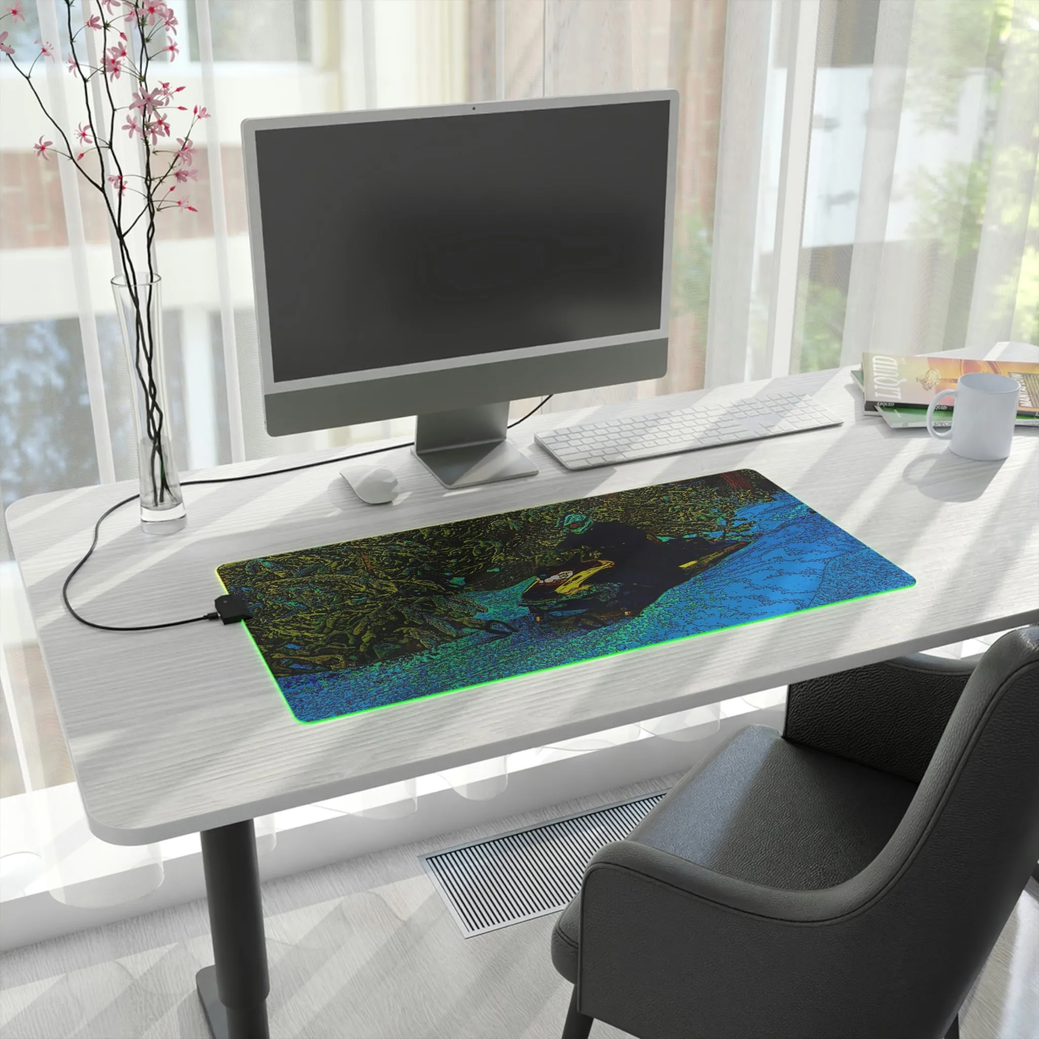LED Gaming Mouse Pad ... Yep ... "Another Day ... Riding Through The Wilderness ... " ... February 2023 ... Original Works ...