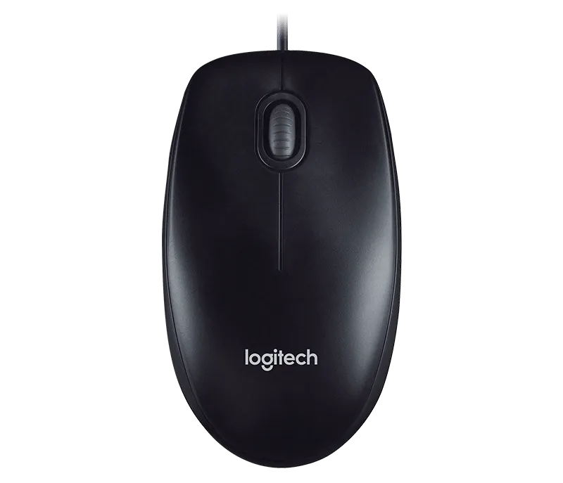 Logitech M100r Wired USB Mouse (Black)
