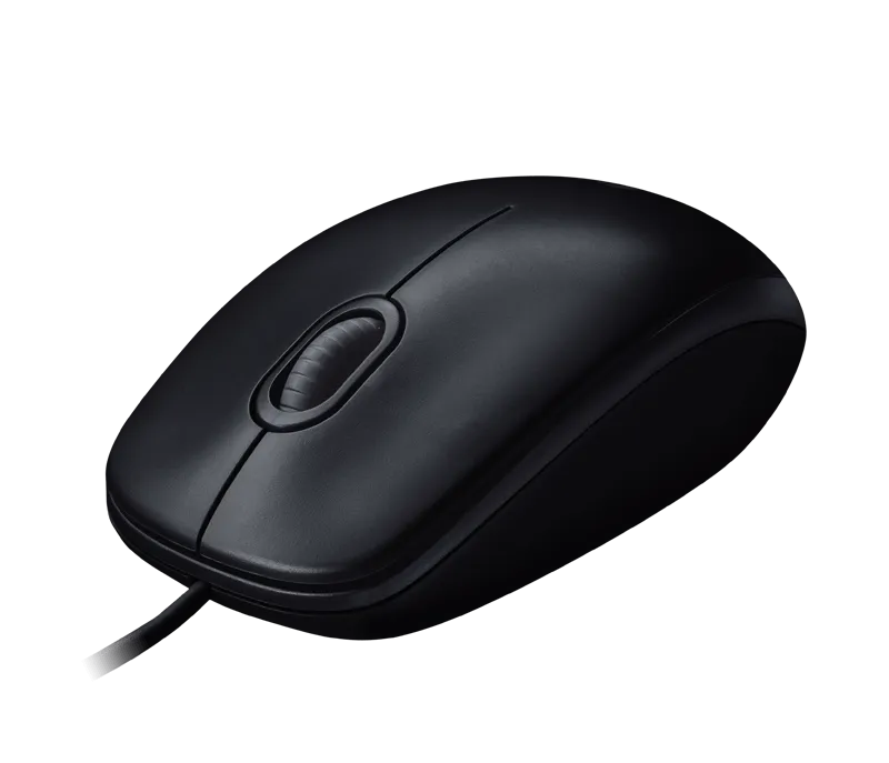Logitech M100r Wired USB Mouse (Black)