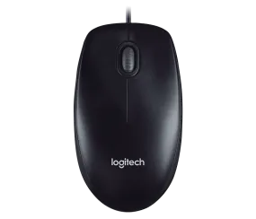 Logitech M100r Wired USB Mouse (Black)