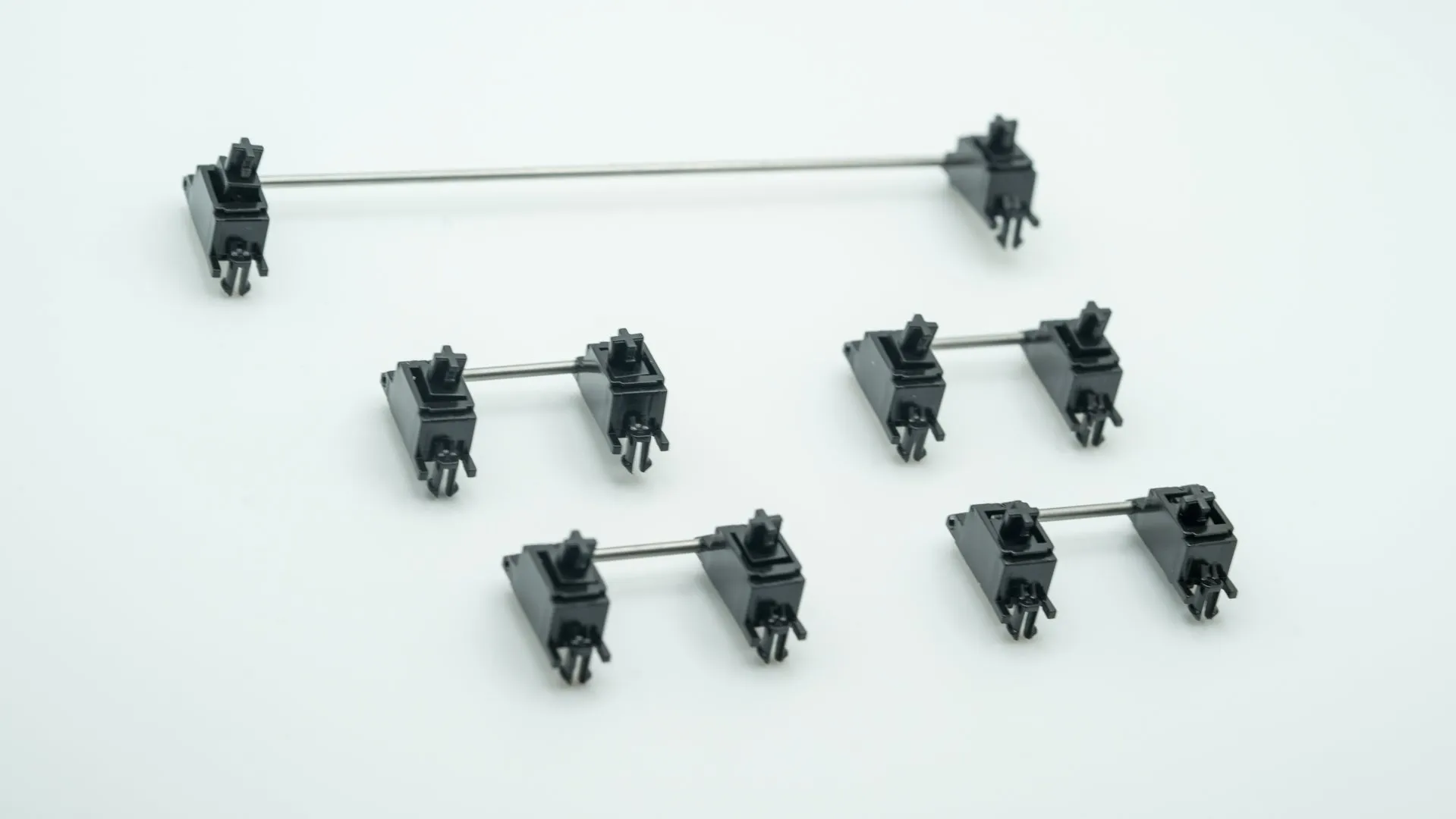 Lubed and Wire-Balanced TX "AP" Clip-In Keyboard Stabilizers (Rev.4)