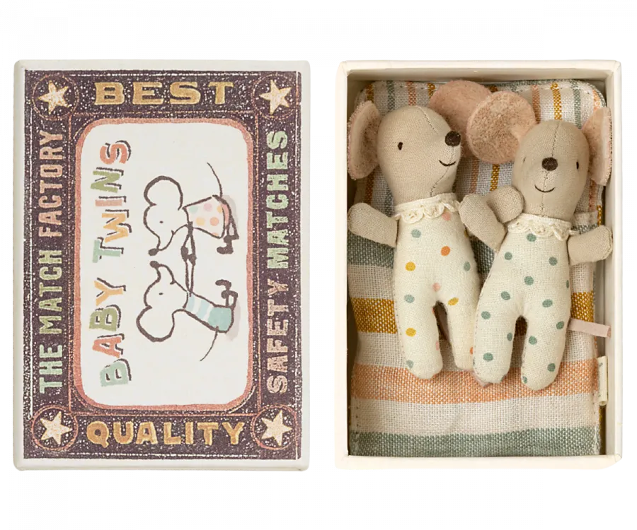 Maileg Baby Twins in Box
