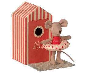 Maileg Beach Mice - little sister in Cabin de Plage