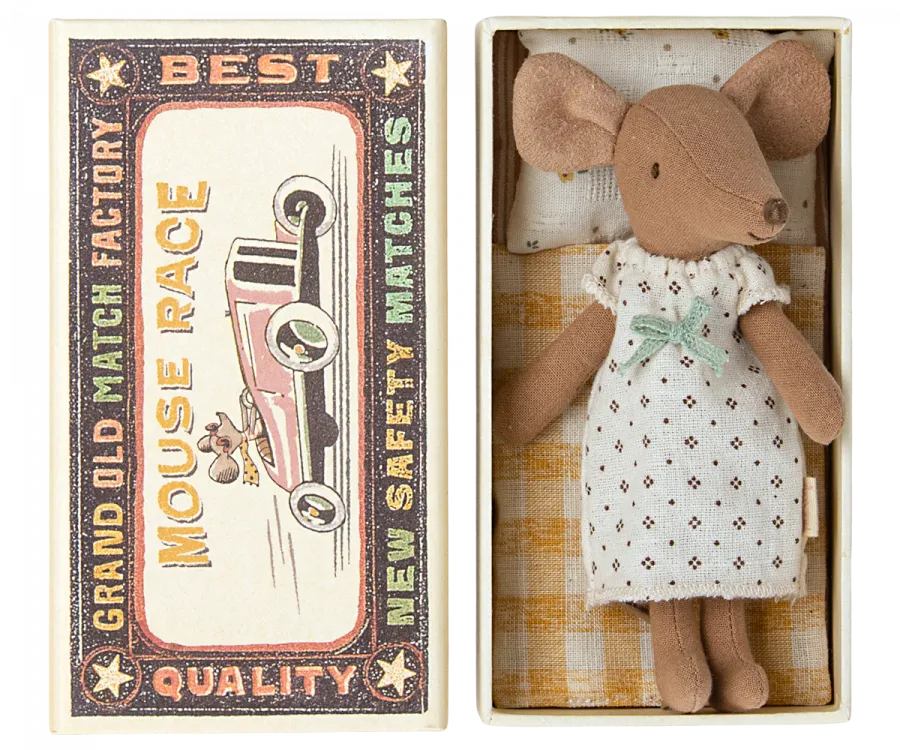 Maileg Big sister mouse in matchbox