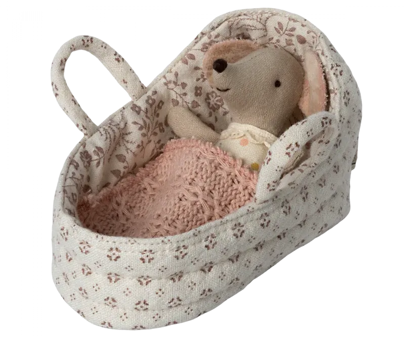 Maileg Carrycot, Baby mouse