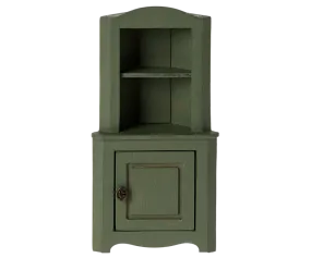 Maileg Corner cabinet, Mouse - Dark green