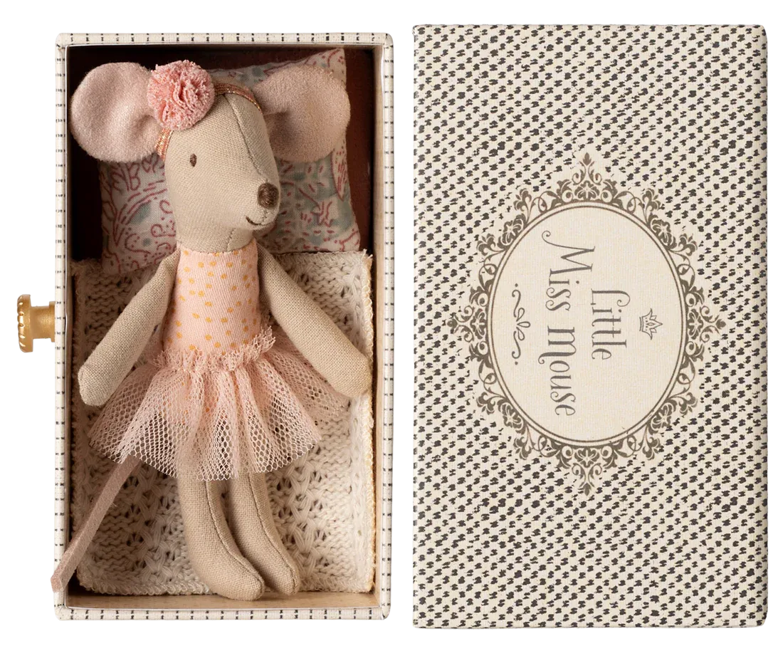 Maileg Dance mouse in daybed, Little sister