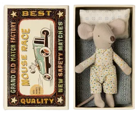 Maileg Little brother mouse in matchbox