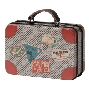 Maileg metal suitcase travel - grey
